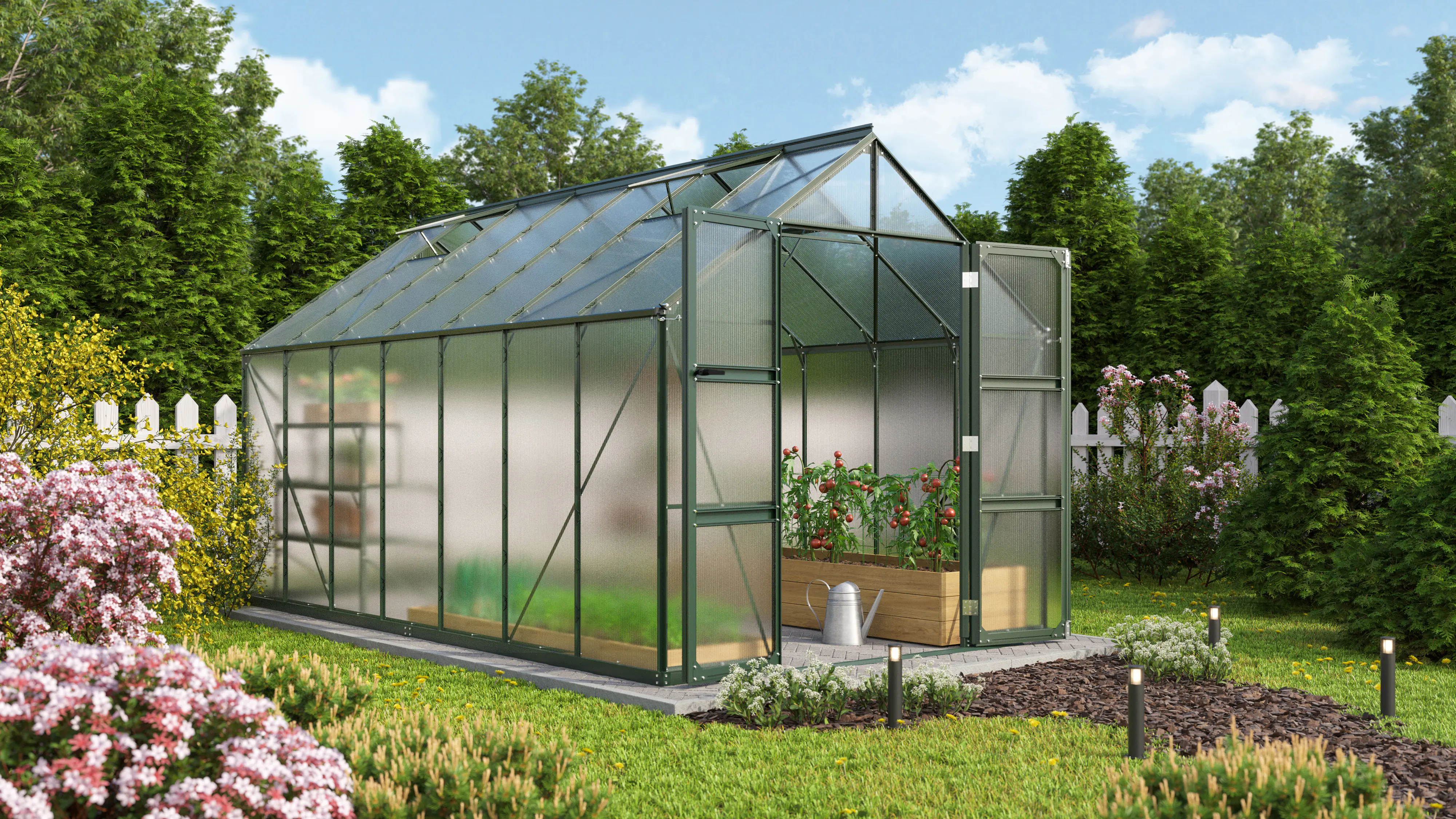 Vitavia Gewächshaus Domus 11500 257 x 448 cm 6 mm Hohlkammerplatten