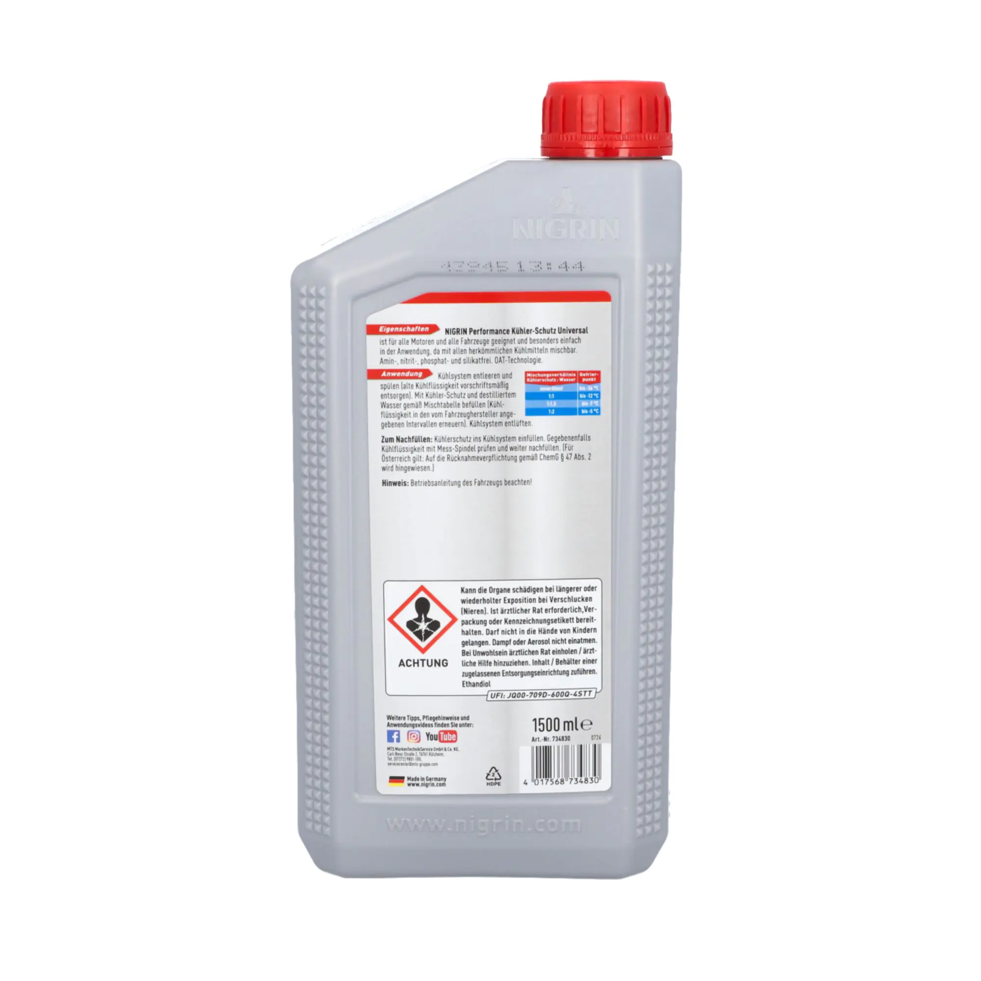 Nigrin Performance Kühlerfrostschutz Universal 1,5 L