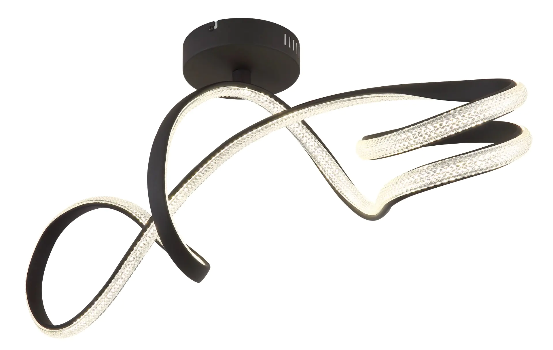 Globo LED-Deckenleuchte SWIRL schwarz