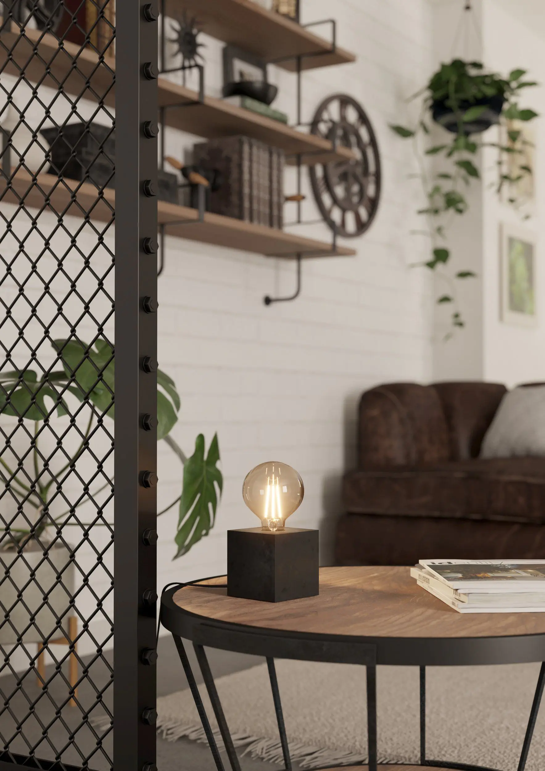 Eglo Tischleuchte Prestwick 2 schwarz 9,5 x 9,5 x 9,5 cm