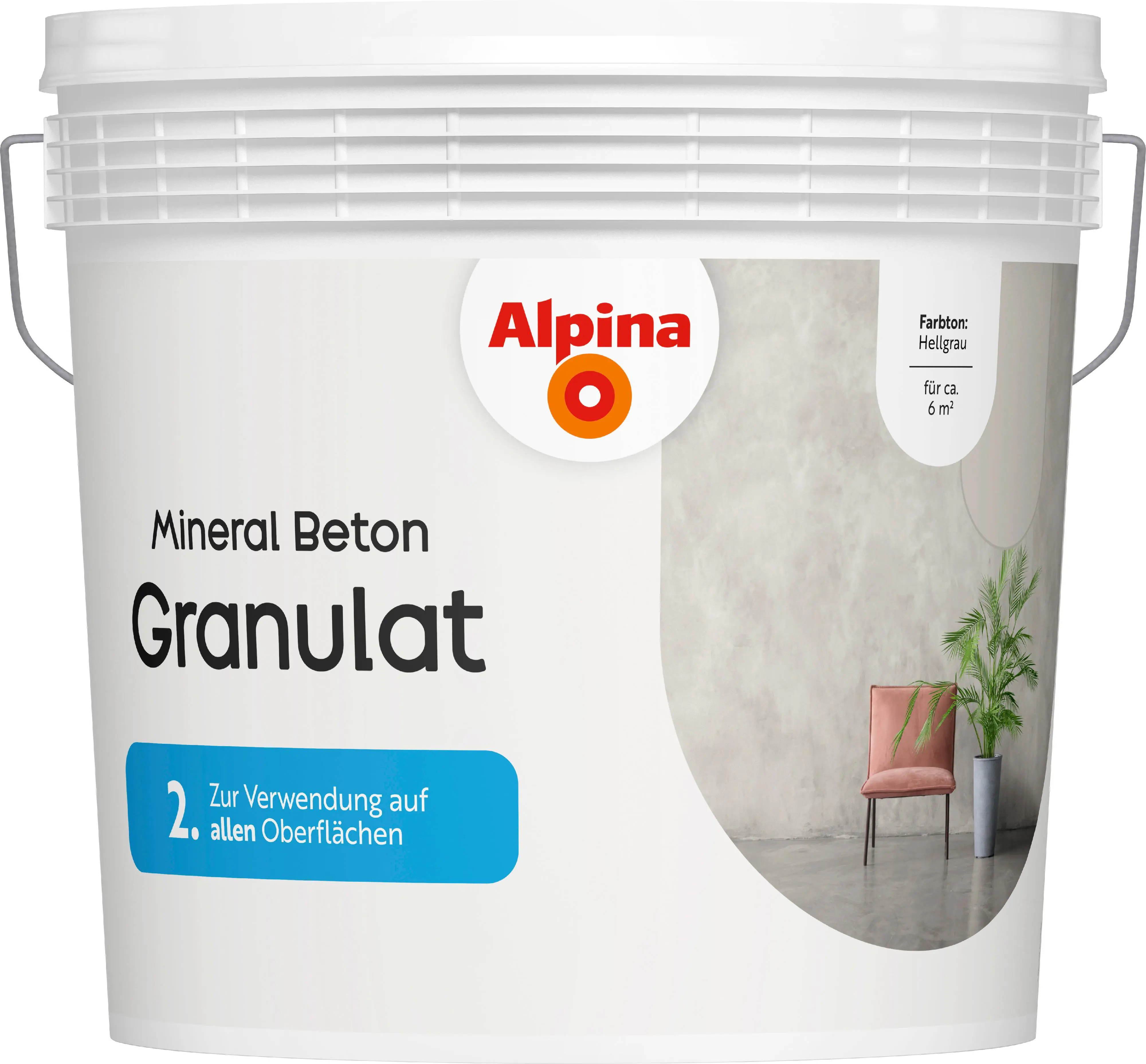Alpina Mineral Beton Granulat hellgrau 6 kg Alpina Mineral Beton Granulat hellgrau 6 kg