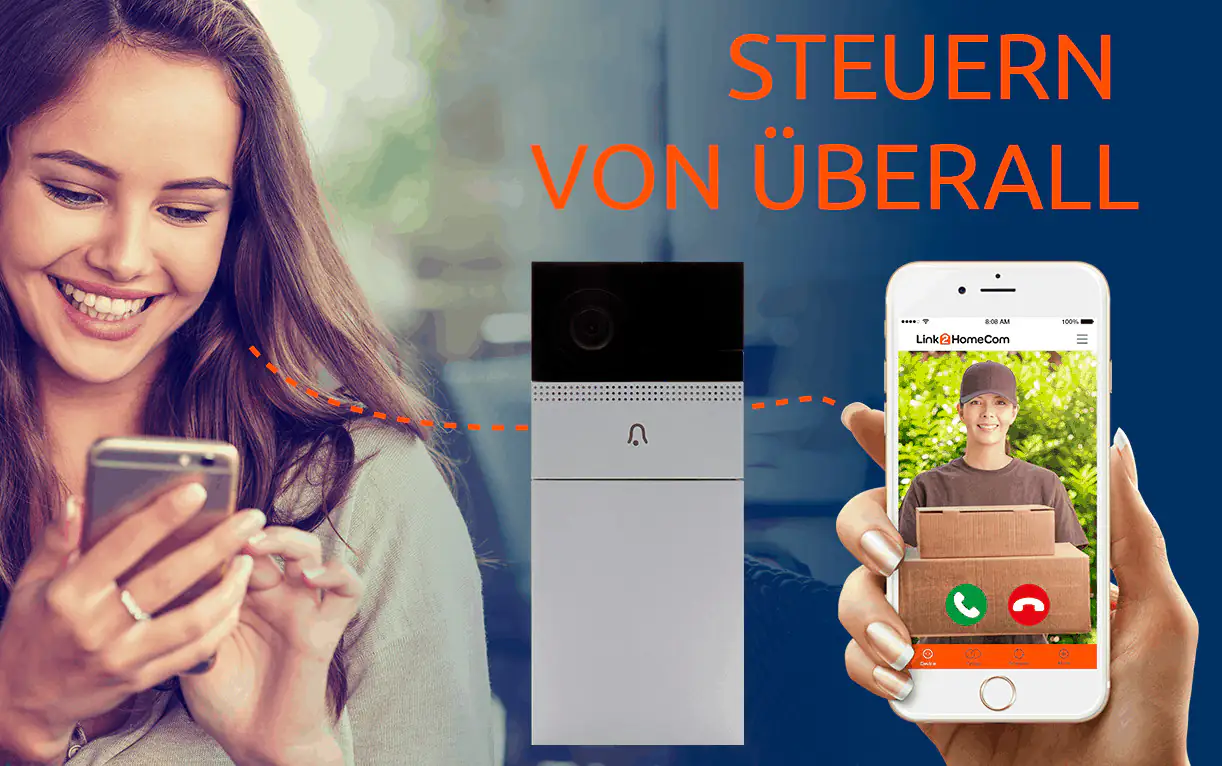 Link2Home WiFi Video-Türsprechanlage mit Link2Home App, Wifi Link2Home WiFi Video-Türsprechanlage mit Link2Home App, Wifi