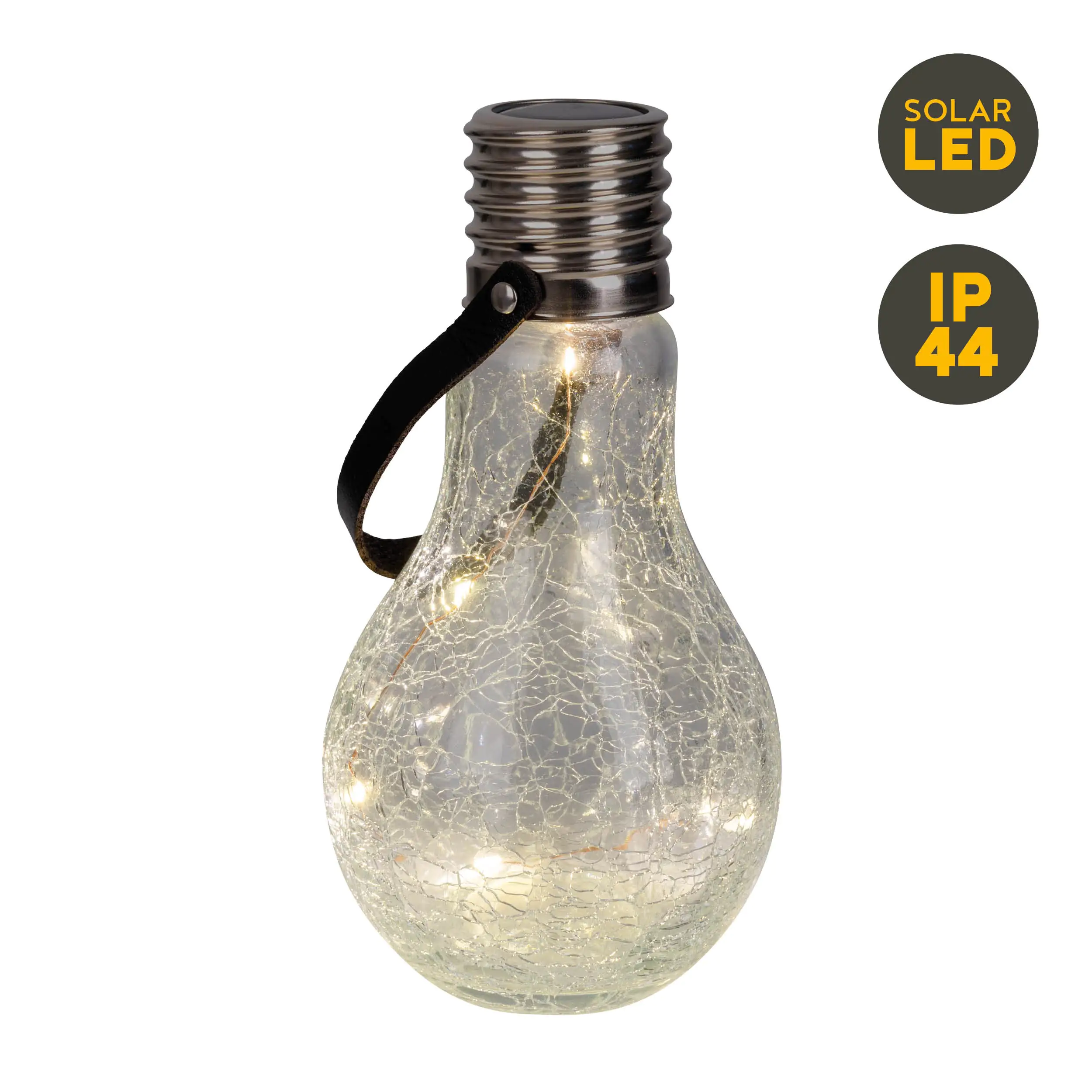 Light & More LED Solar-Glühbirne warmweiß