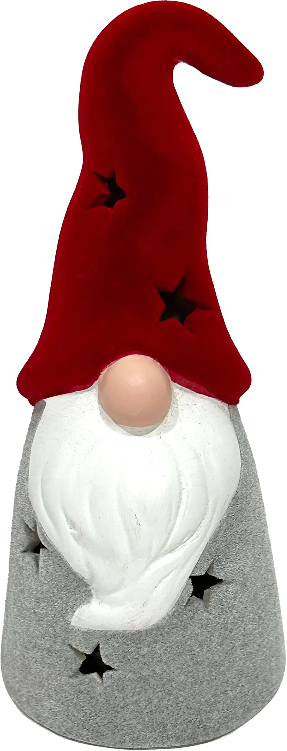 TrendLine Dekofigur Keramik Weihnachtsmann 17,5 x 8 x 7,5 cm rot-weiß
