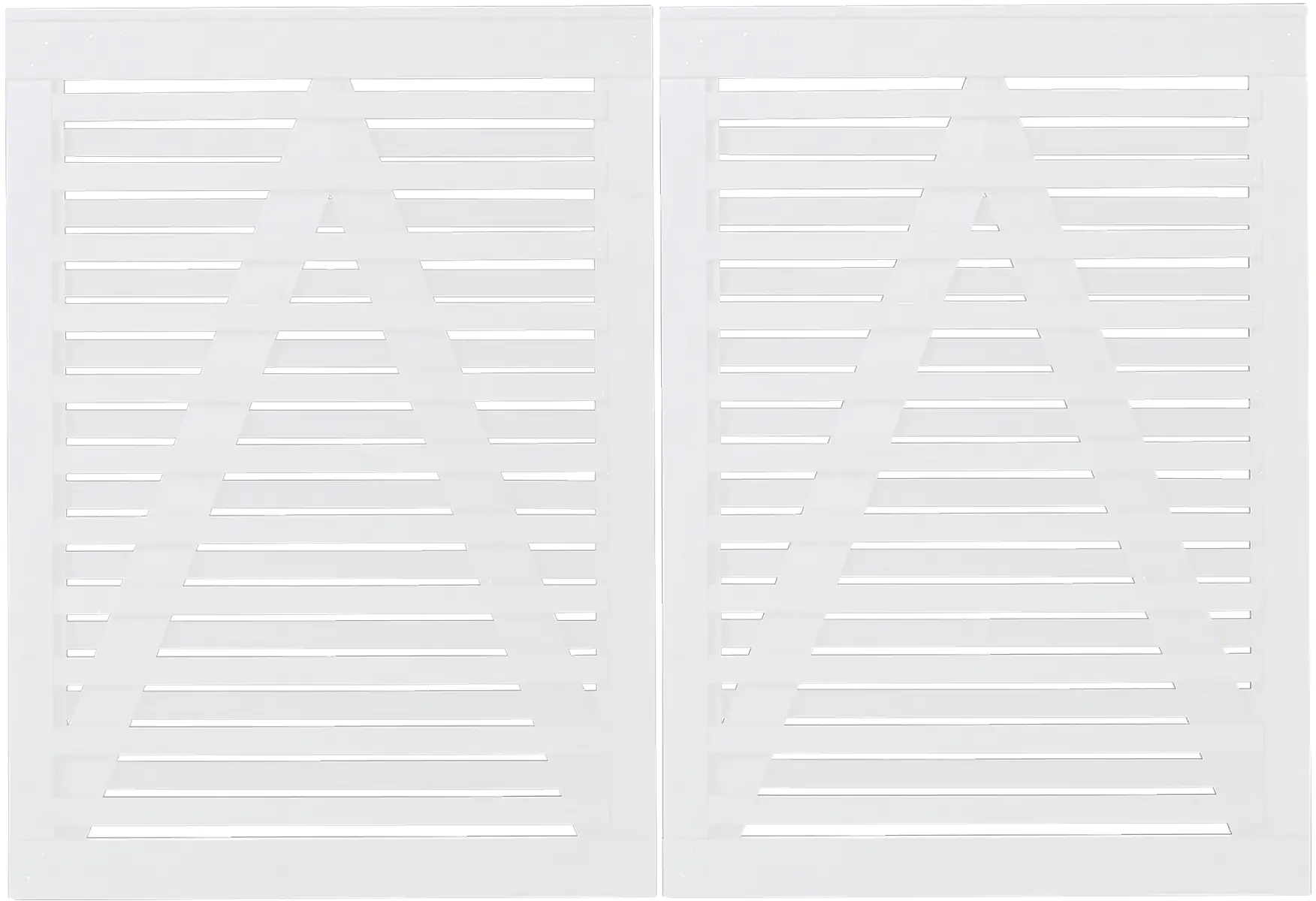 Plus Doppeltor Osaka 200 x 136 cm RAL 9010 Weiß