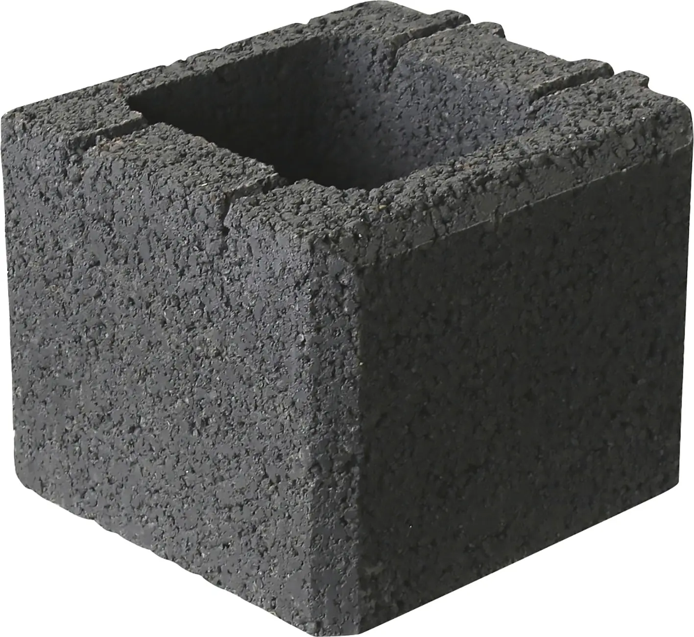 EHL Mauerstein Planomur Halbstein 25 x 25 x 20 cm anthrazit