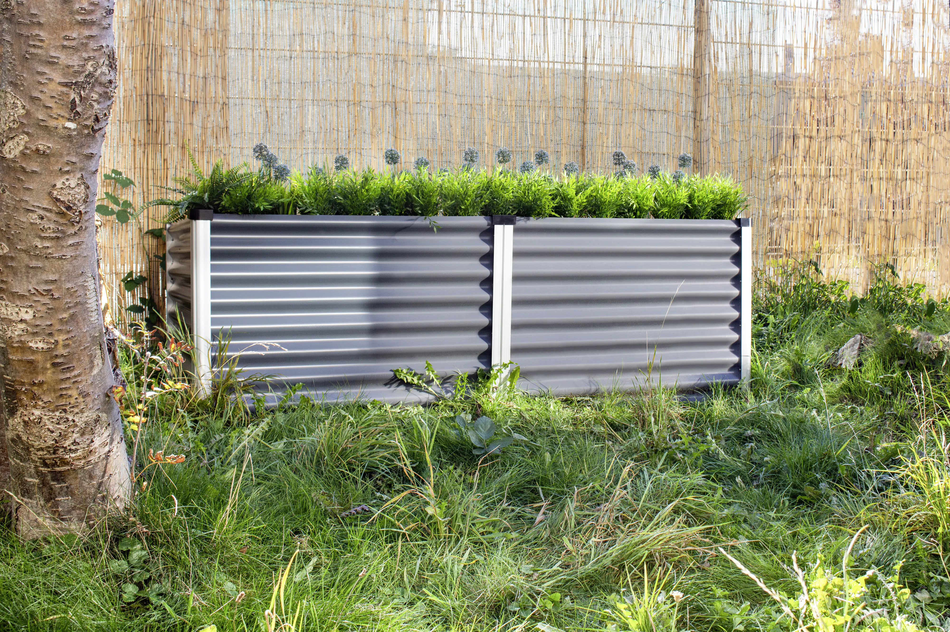 Vitavia Hochbeet Meta 96 x 188 x 63 cm granit aluminium