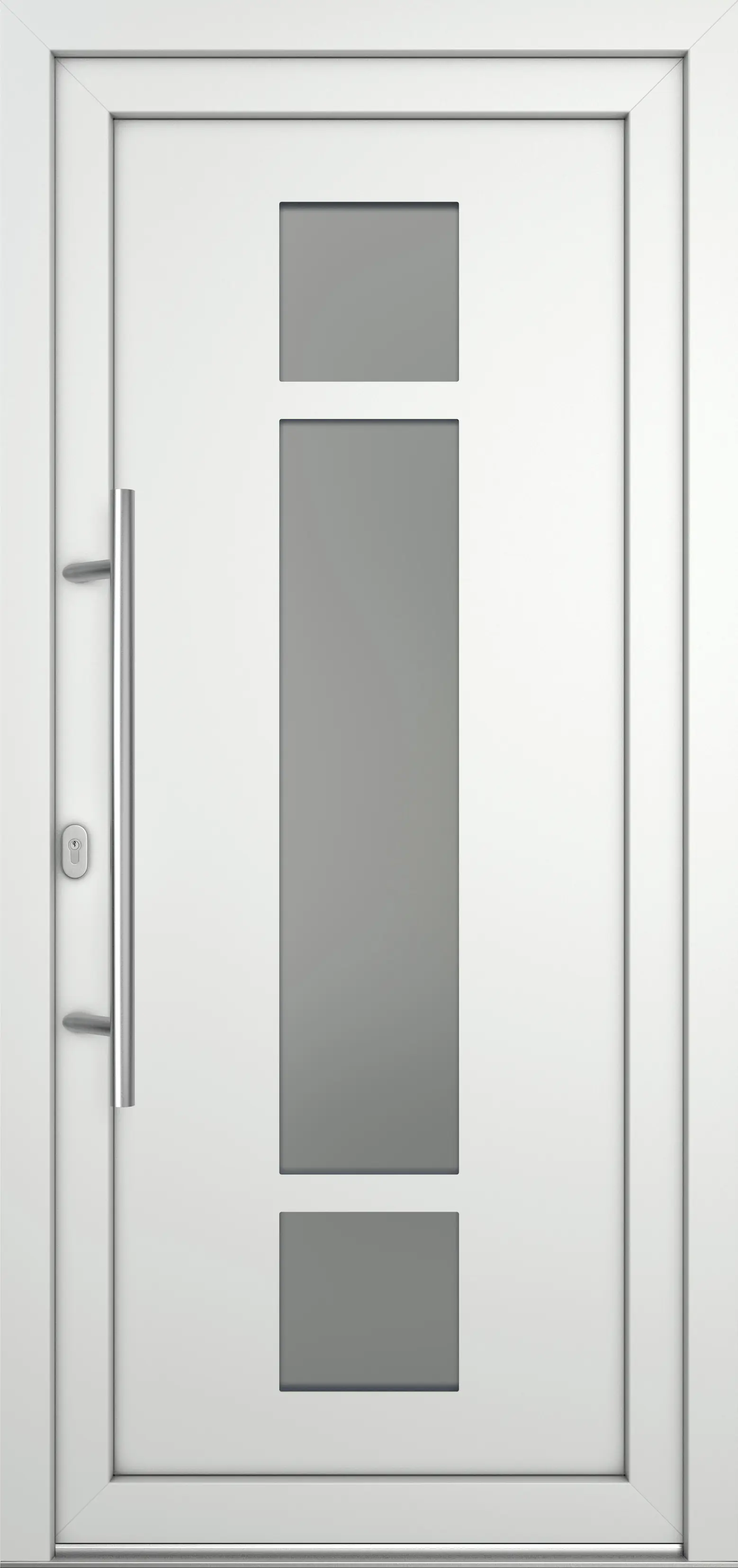 Meeth Haustür Optimal Pro PVC Modell 102 98 x 208 cm DIN Links weiß