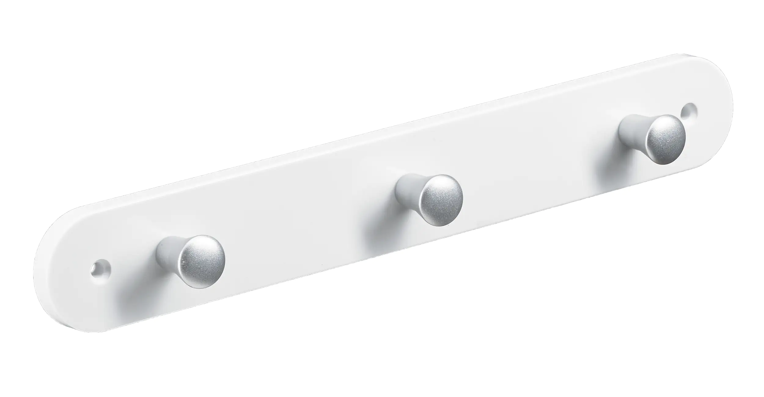 Hettich Garderobenleiste 3 Haken 28,0 x 4,0 x 0,8 cm weiß Hettich Garderobenleiste 3 Haken 28,0 x 4,0 x 0,8 cm weiß