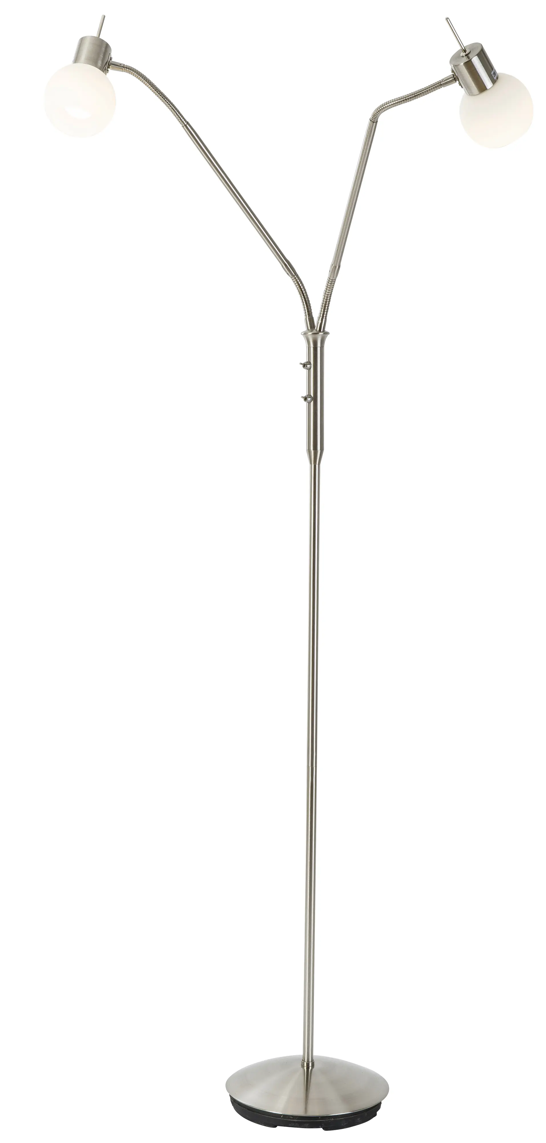 Globo Stehleuchte Loxy 150 cm nickel matt