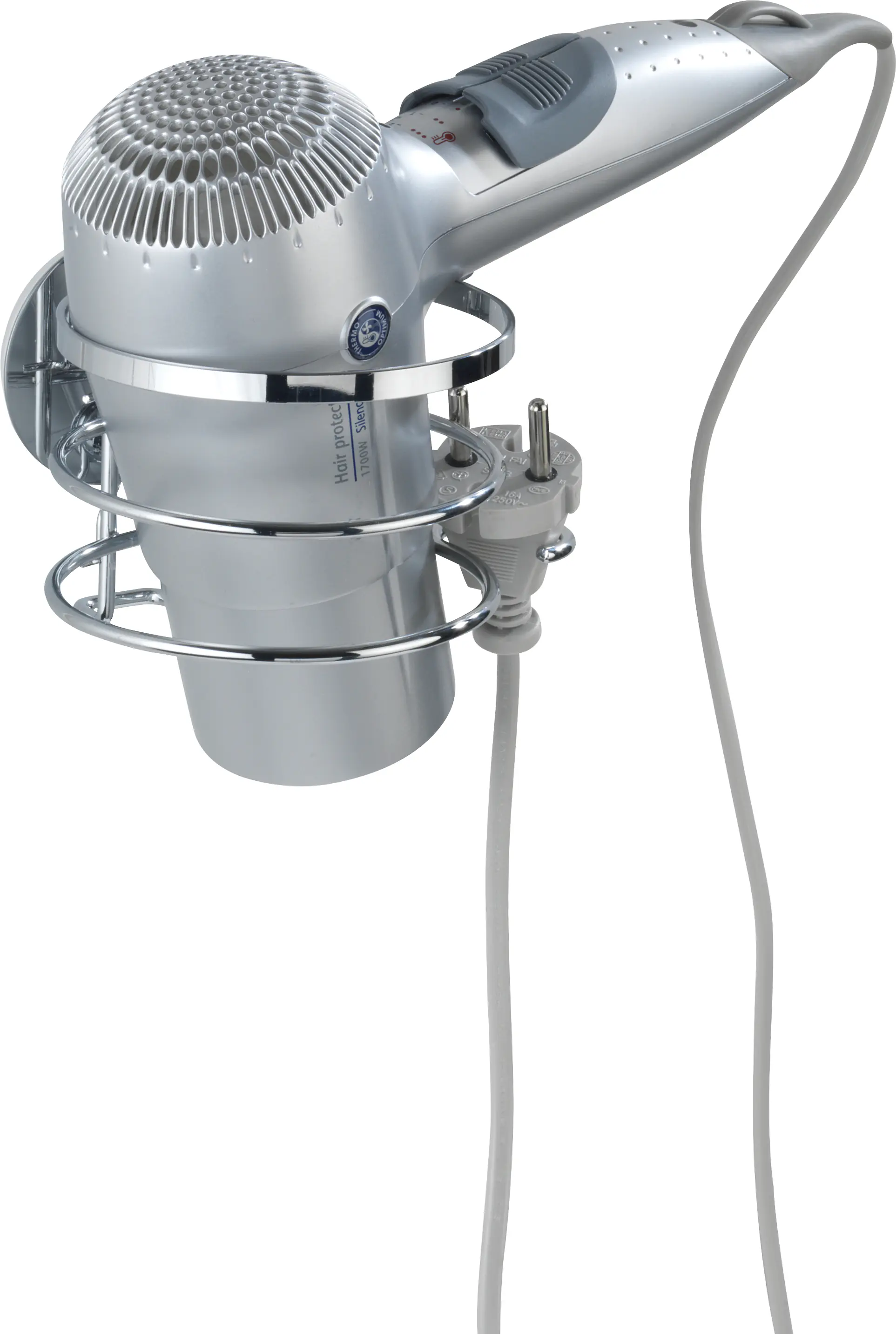 Wenko Haartrocknerhalter Edelstahl Turbo-Loc