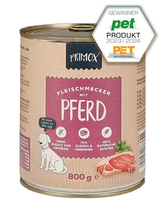 Primox Nassfutter für Hunde Pferd 800 g Primox Nassfutter für Hunde Pferd 800 g