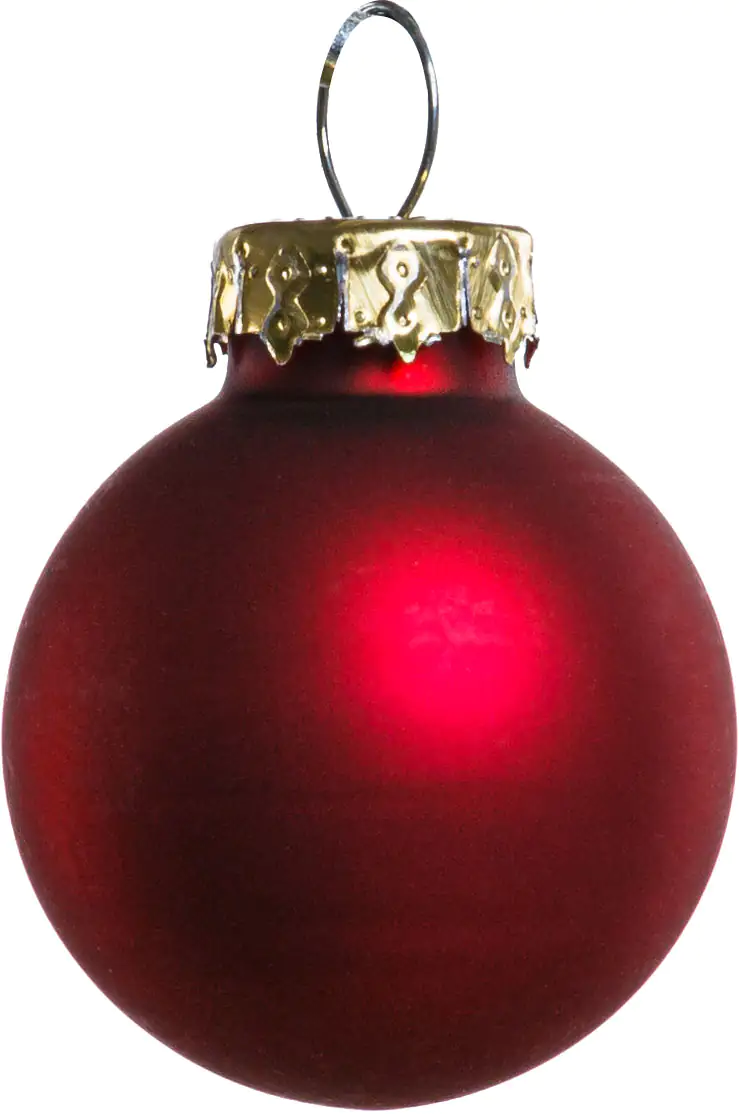 2076601538776_03 TrendLine Weihnachtskugeln aus Glas Ø 2,5 cm ochsenblut 24 Stück