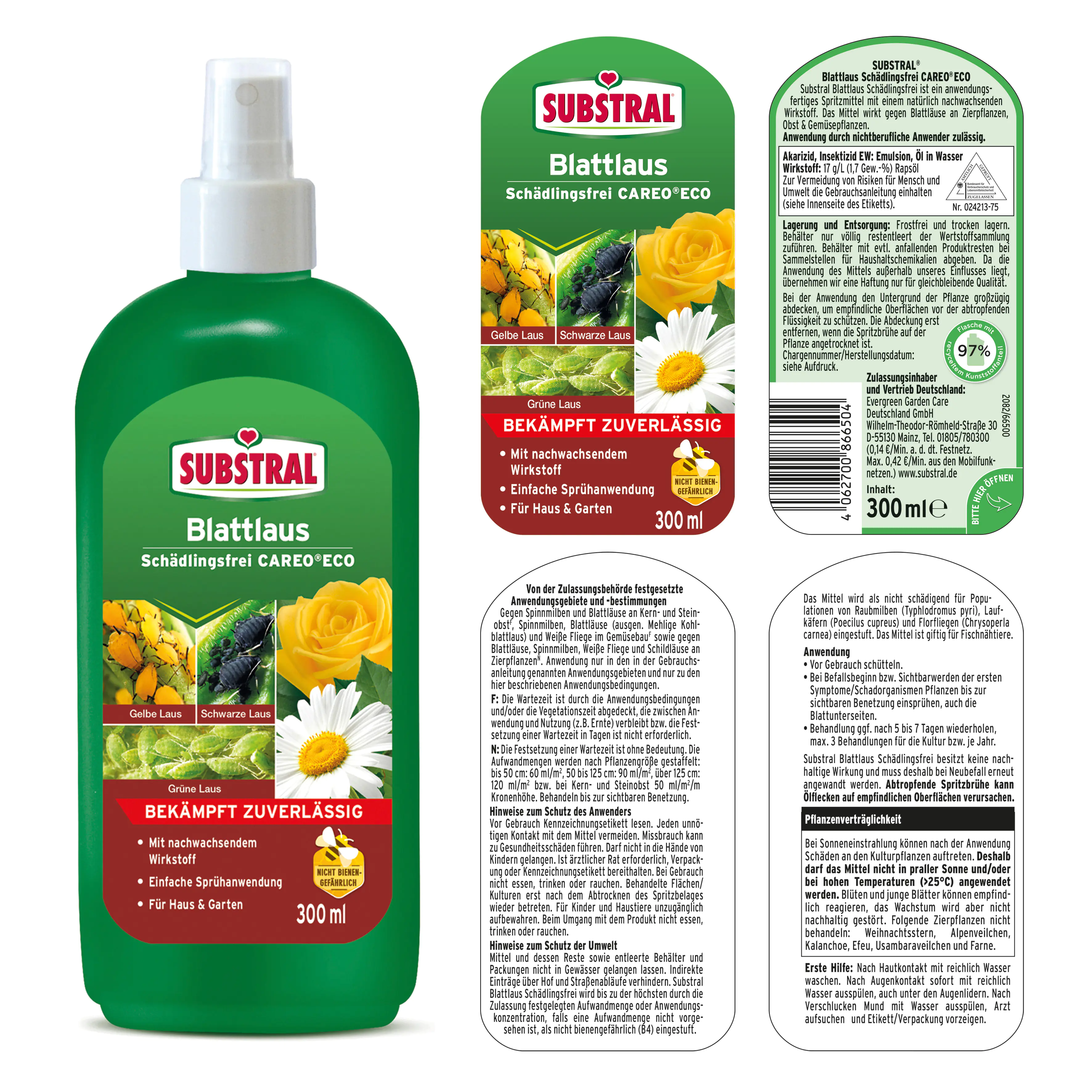 Substral Blattlaus Schädlingsfrei Careo Eco 300 ml