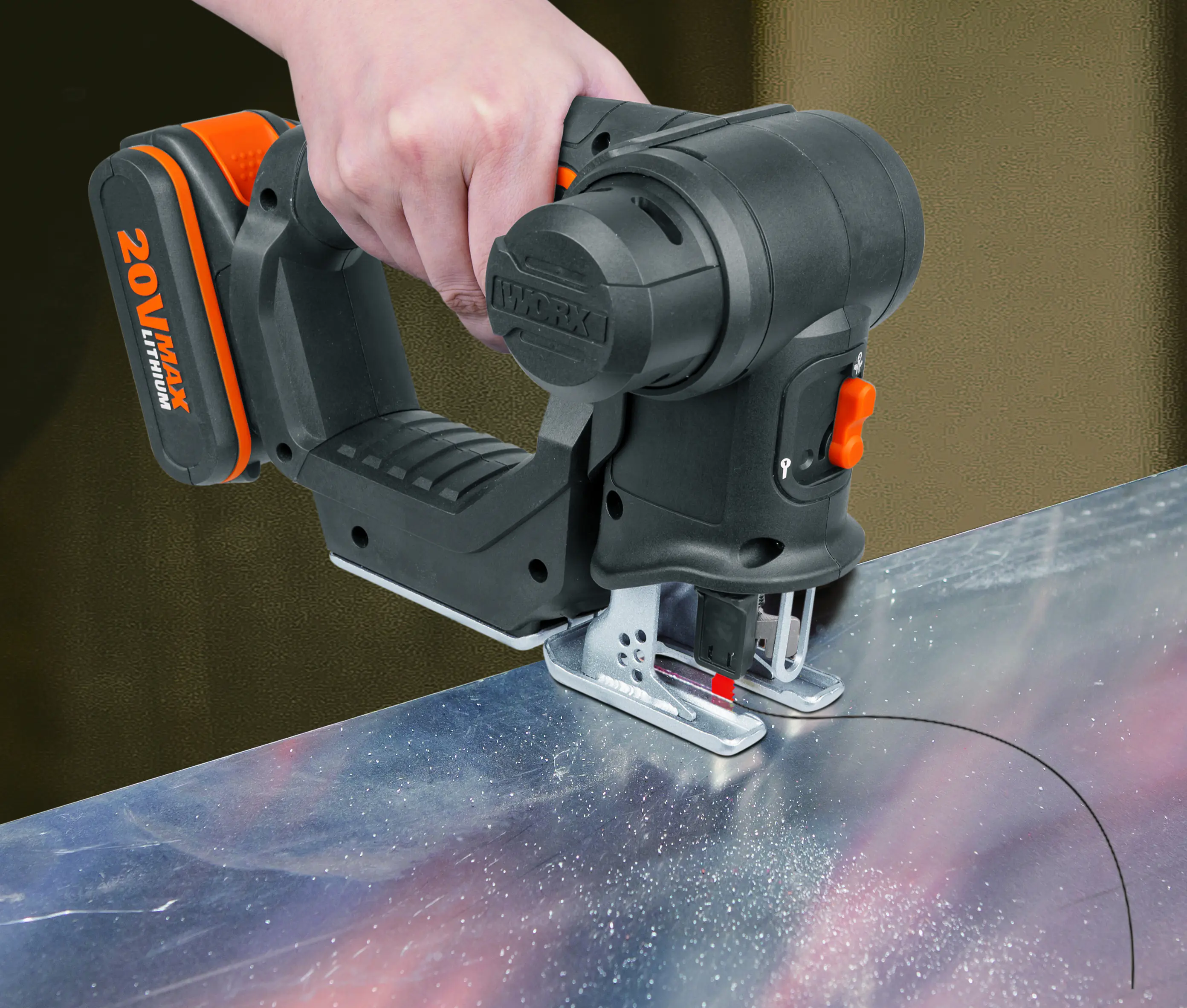 Worx Akku-Multisäge Axis WX550.9 20 V, ohne Akku und Ladegerät Worx Akku-Multisäge Axis WX550.9 20 V, ohne Akku und Ladegerät