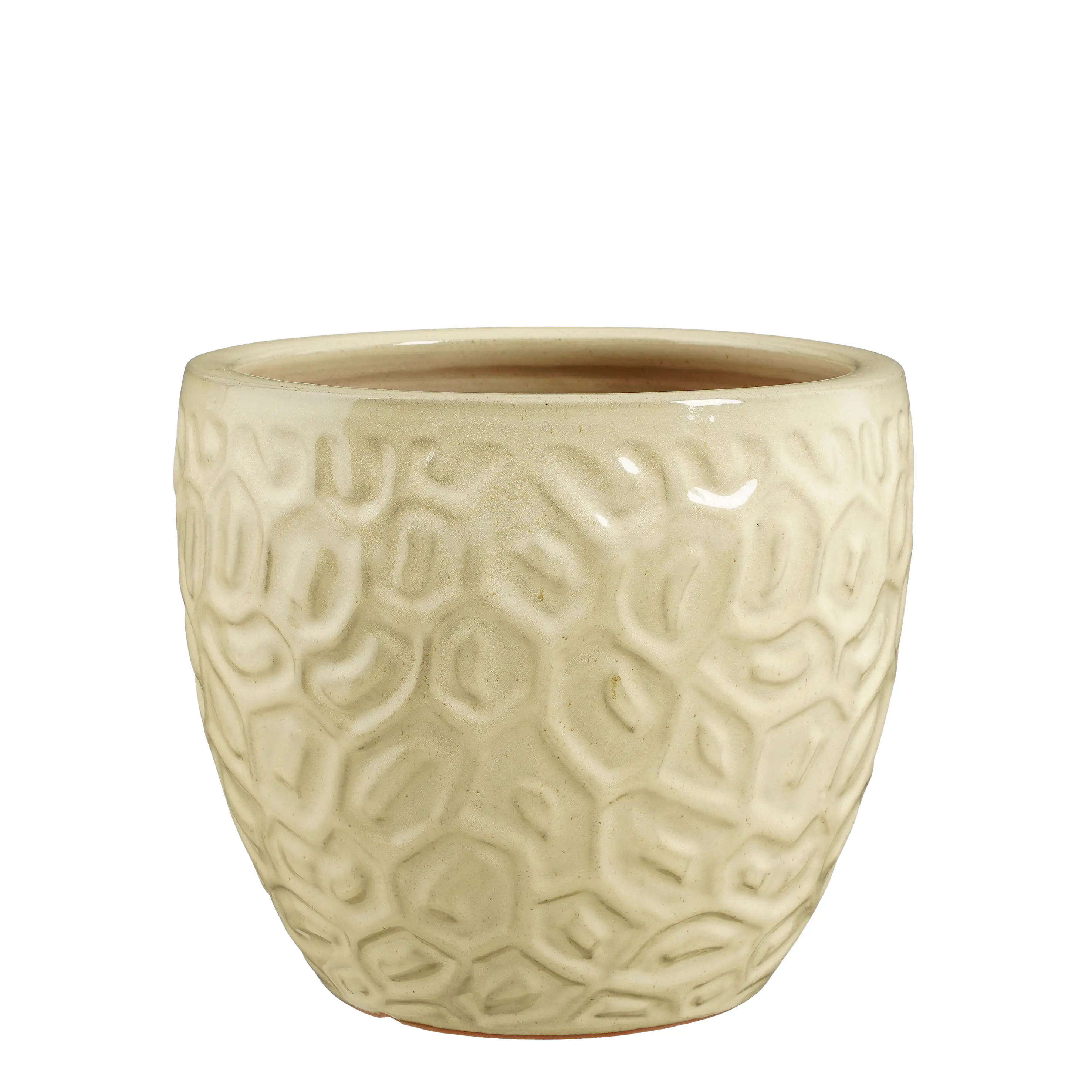 Mica Decorations Übertopf Peto Ton creme Ø 29 x 26 cm