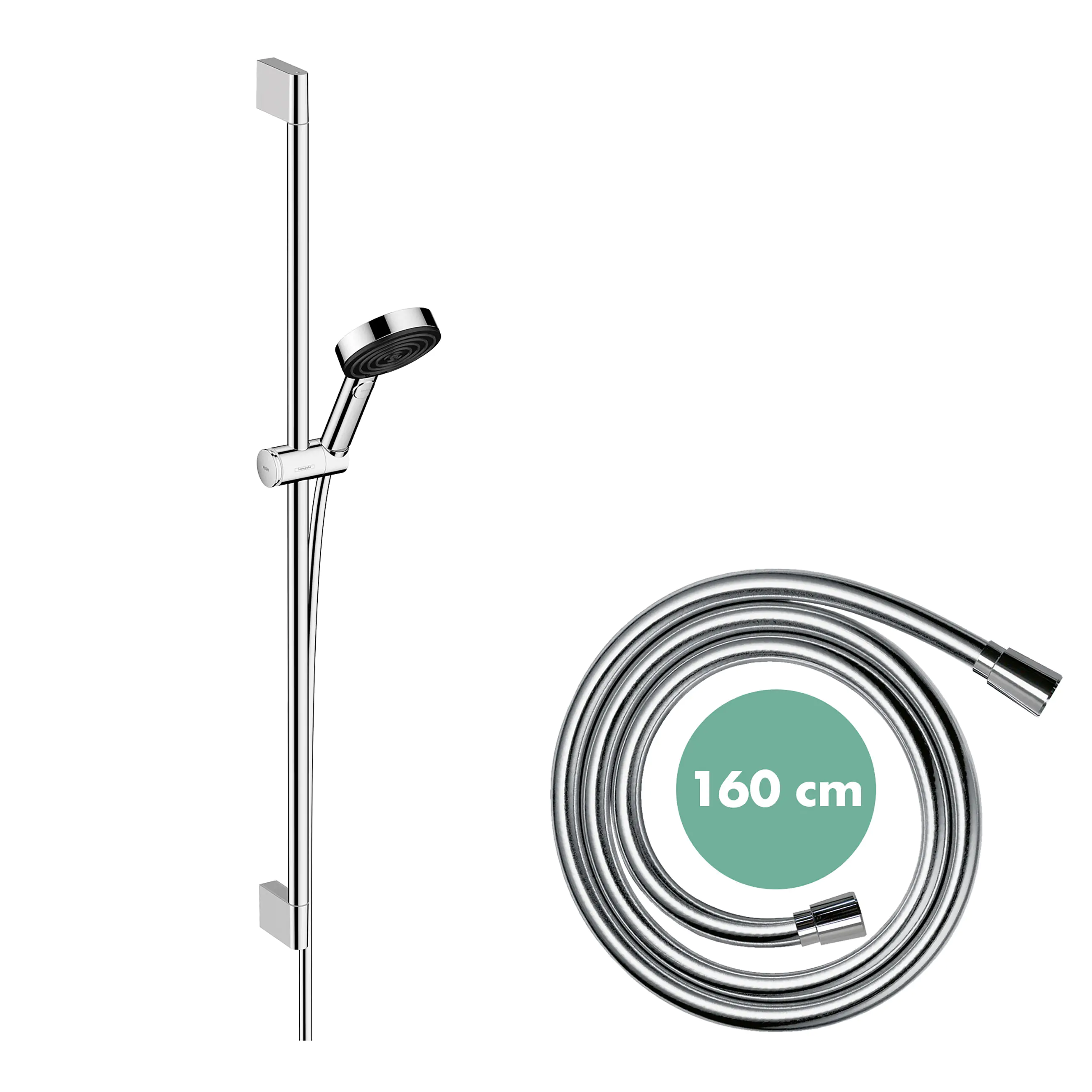 Hansgrohe Brausegarnitur 3 Strahlarten Pulyify Select S EcoSmart 96 cm chrom