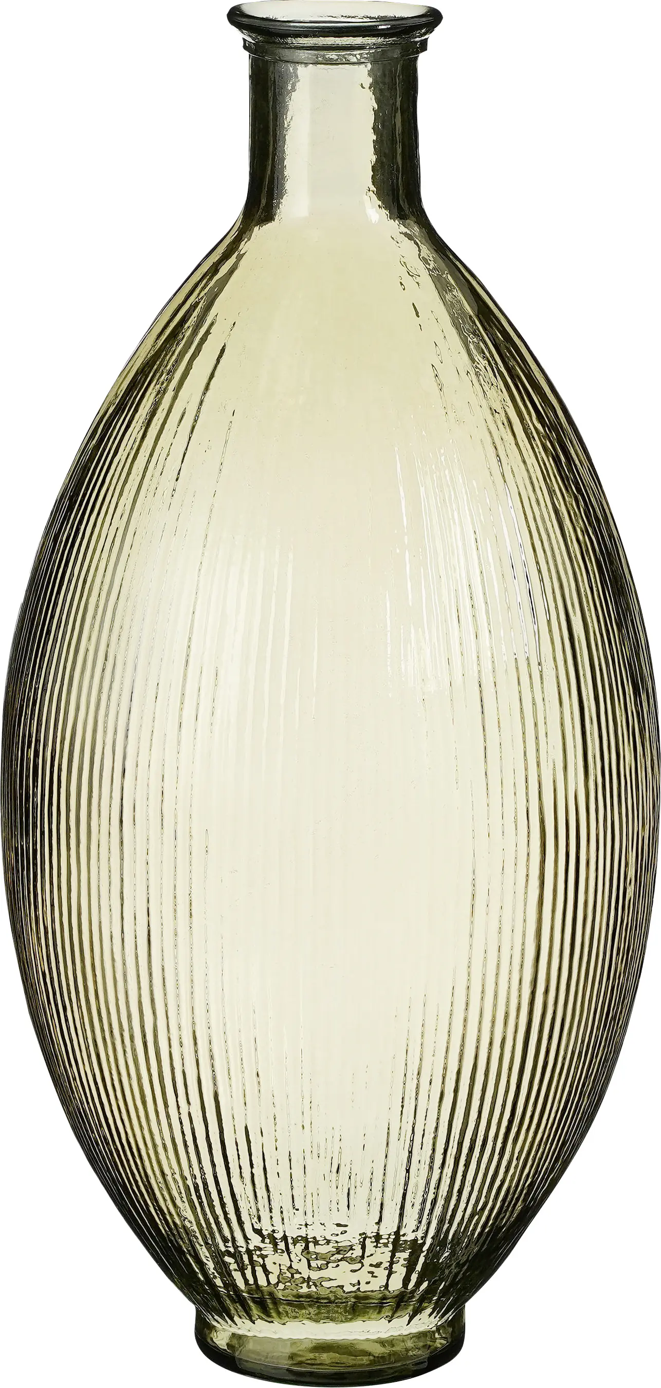 Mica Flaschenvase Firenza hellbraun Recyeltes Glas Ø 29 x 59 cm