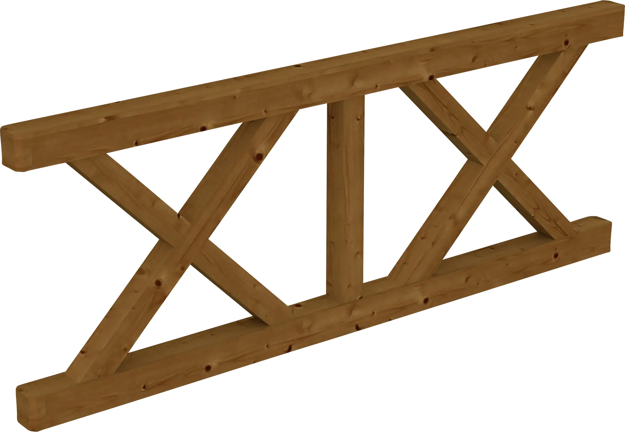 SKAN HOLZ Brüstung Andreaskreuz 220 x 84 cm Douglasie