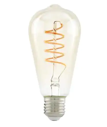 Eglo LED Leuchtmittel Edison ST64 E27 4W amber Eglo LED Leuchtmittel Edison ST64 E27 4W amber