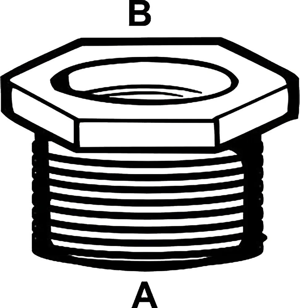 Cornat Reduzierstück messing 1" x 3/4" Innen- und Außengewinde