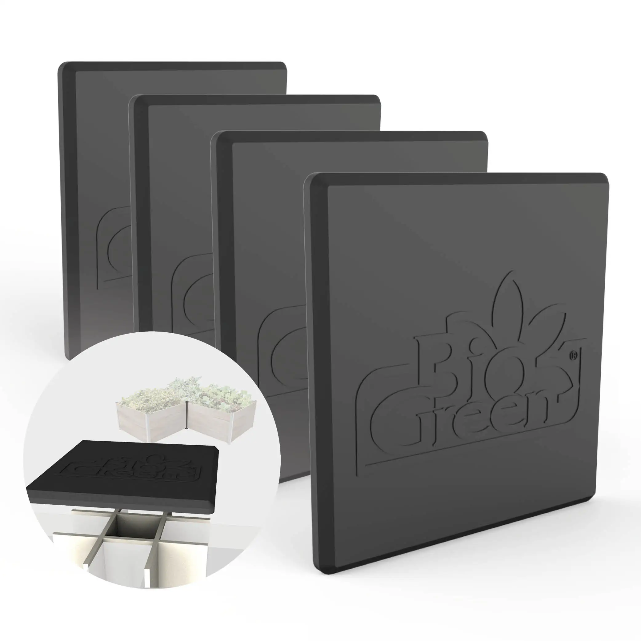 Biogreen Abdeckkappen X für Hochbeet-Aluprofile ErnteMAxx