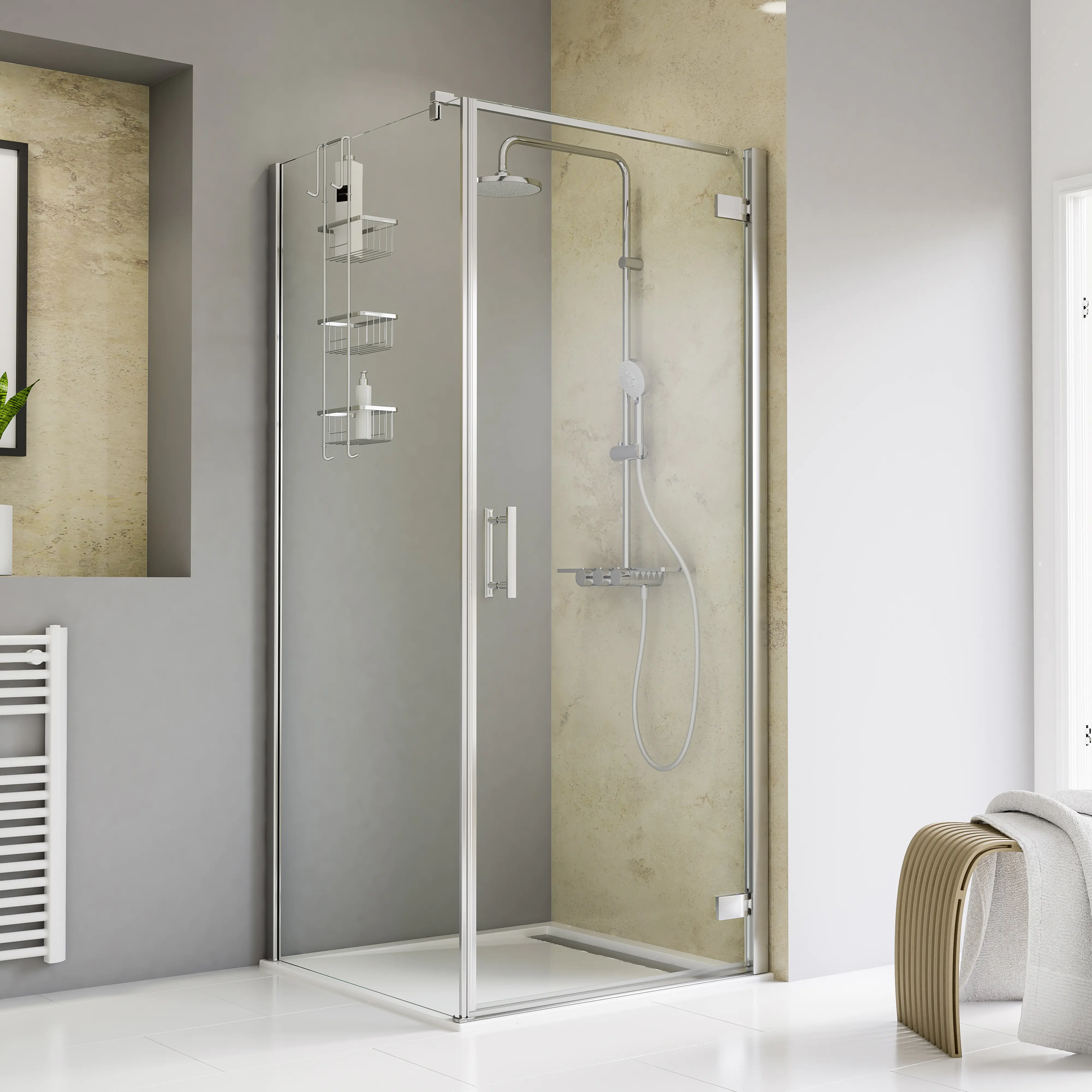 Schulte Drehtür Seitenwand 200 x 90 x 90 cm Toura