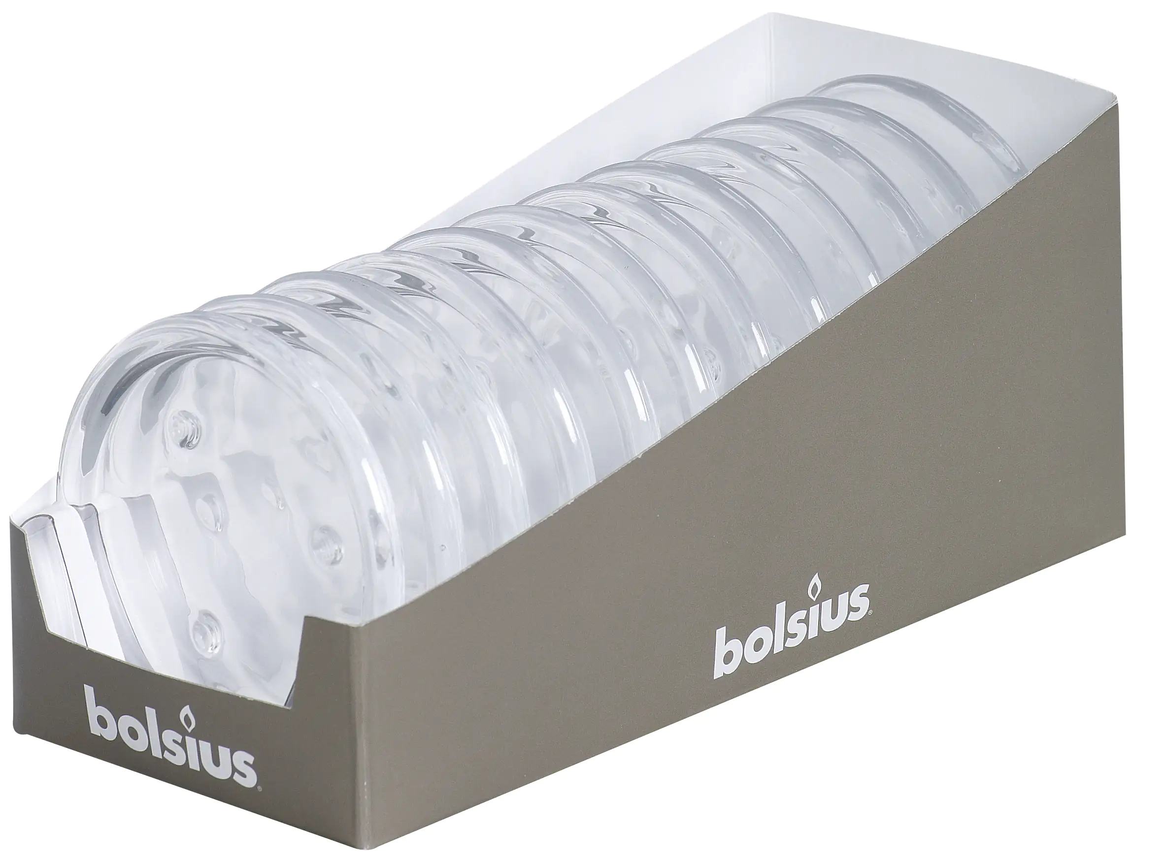 8717847025203_1 Bolsius Kerzenteller für Teelichter und Kerzen, Ø 11 cm