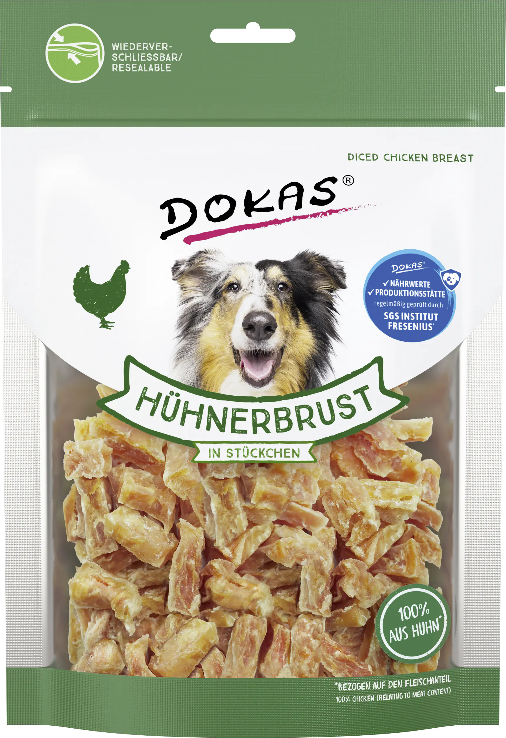 Dokas Hühnerbrust in Stückchen 200 g Dokas Hühnerbrust in Stückchen 200 g