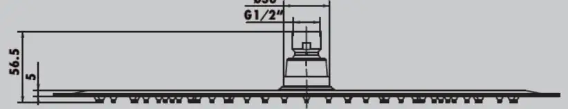 Primaster Kopfbrause Davao chrom Ø 40 cm Primaster Kopfbrause Davao chrom Ø 40 cm