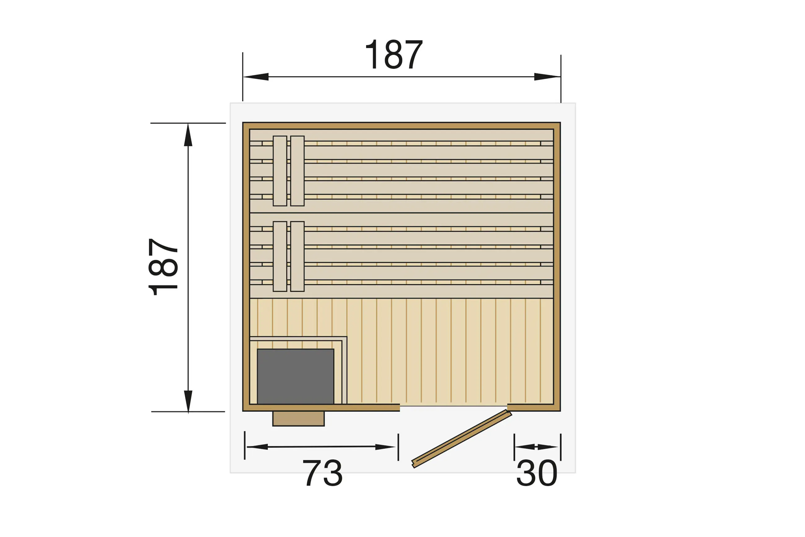 Weka Gartensauna Naantali natur Sparset inkl. 9 kW Ofen BioS Weka Gartensauna Naantali natur Sparset inkl. 9 kW Ofen BioS