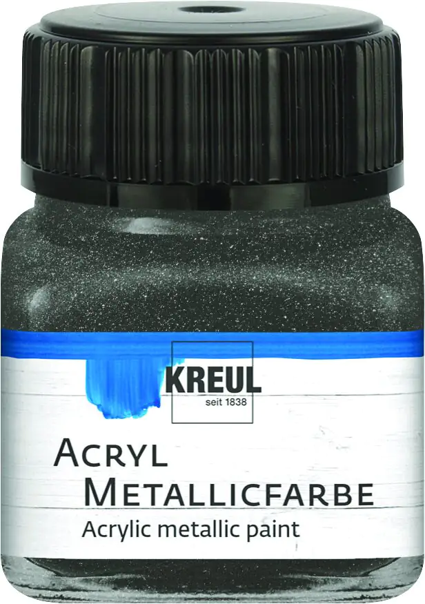 Kreul Acryl Metallicfarbe anthrazit 20 ml