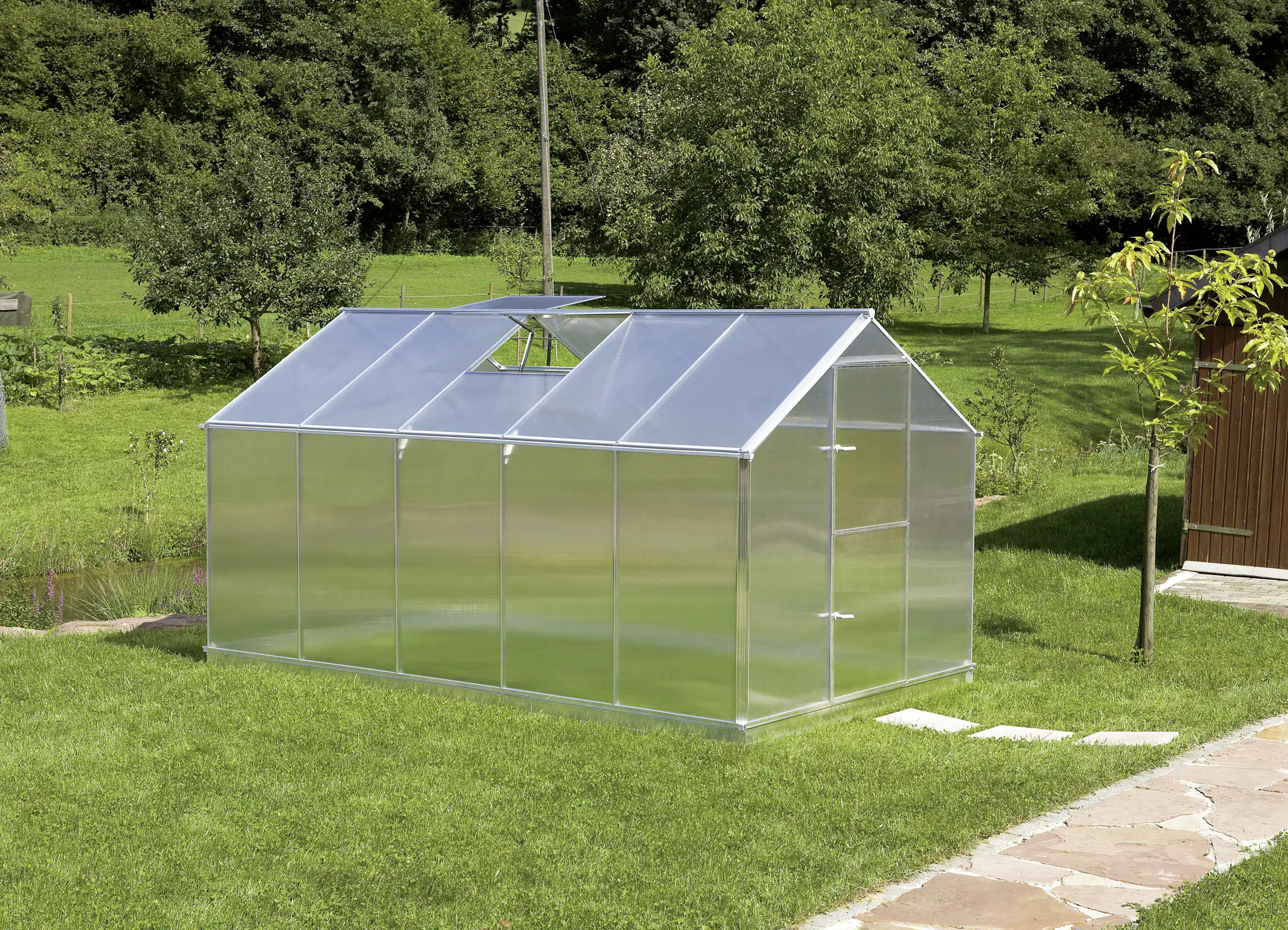 4003412062341_1268251 Gutta Alu Gewächshaus Typ F5 374 x 227 cm