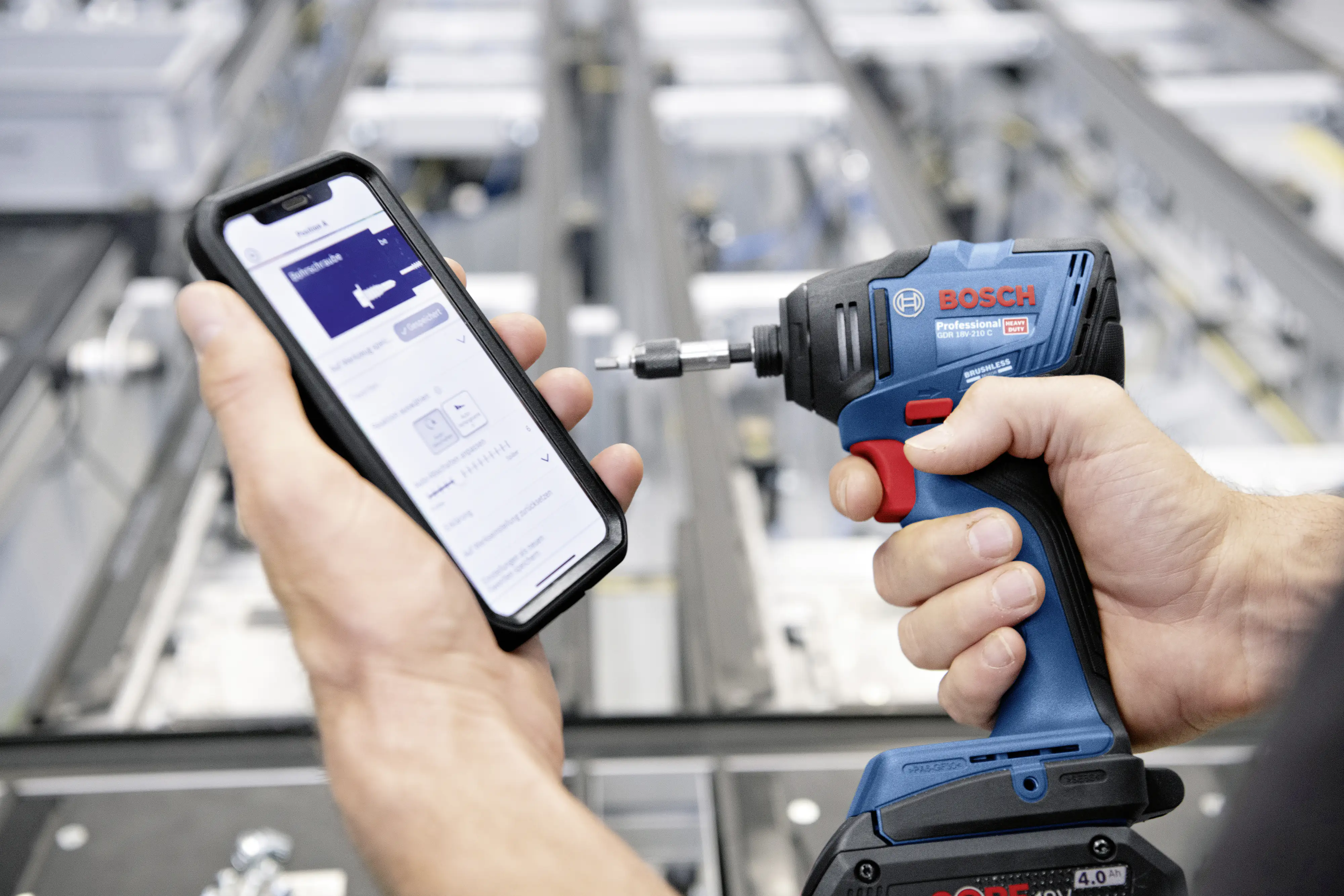 Bosch Professional Akku-Drehschlagschrauber GDR 18V-210 C Solo