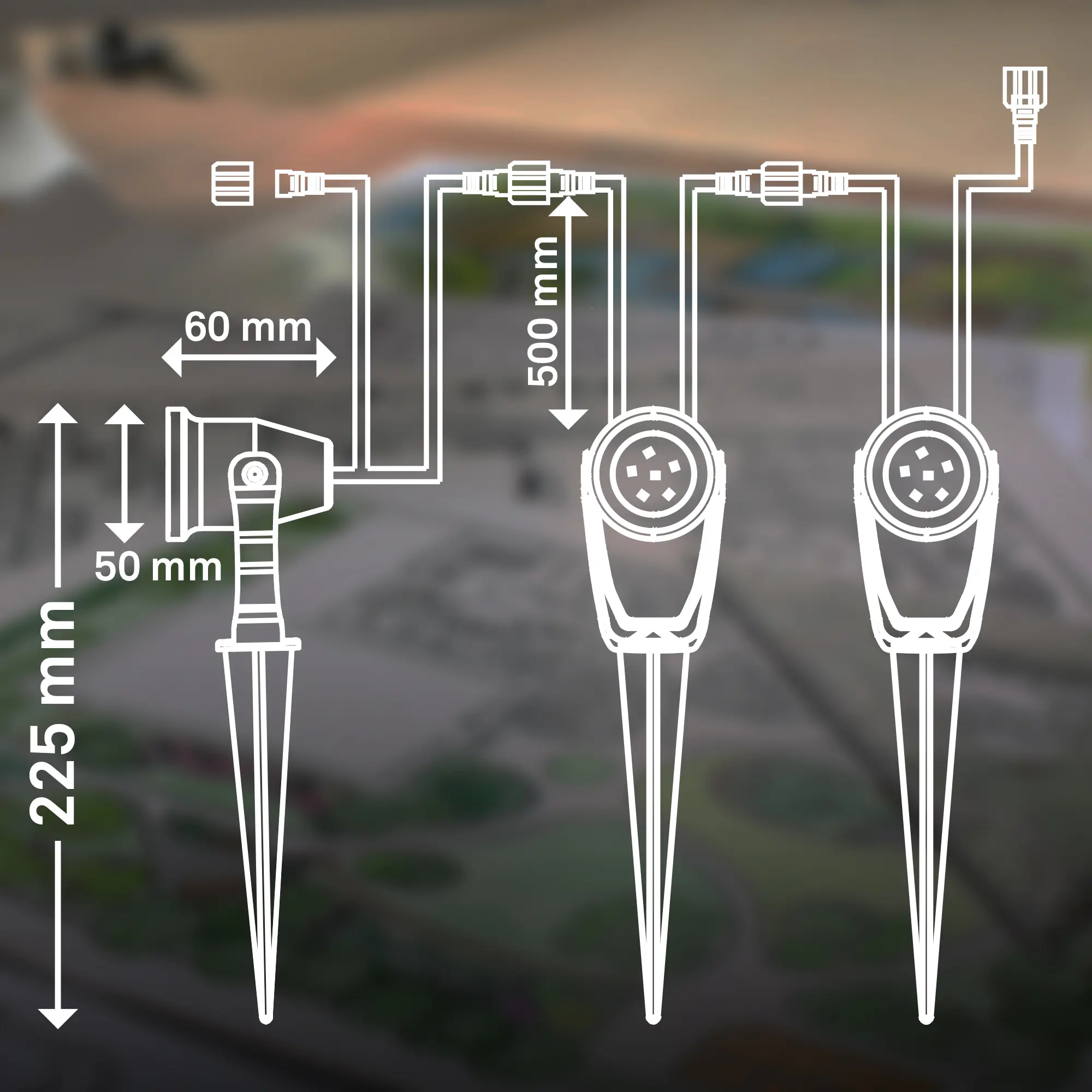 Briloner LED Wegeleuchte Lilis Connect to Shine 3er Erweiterungsset 3x1W warmweiß Briloner LED Wegeleuchte Lilis Connect to Shine 3er Erweiterungsset 3x1W warmweiß
