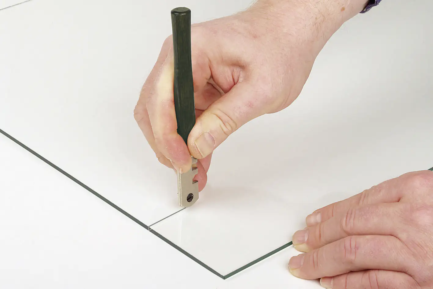 Wolfcraft Glasschneider 3 - 5 mm Glasdicke inkl. 5 Wechselschneidrädchen