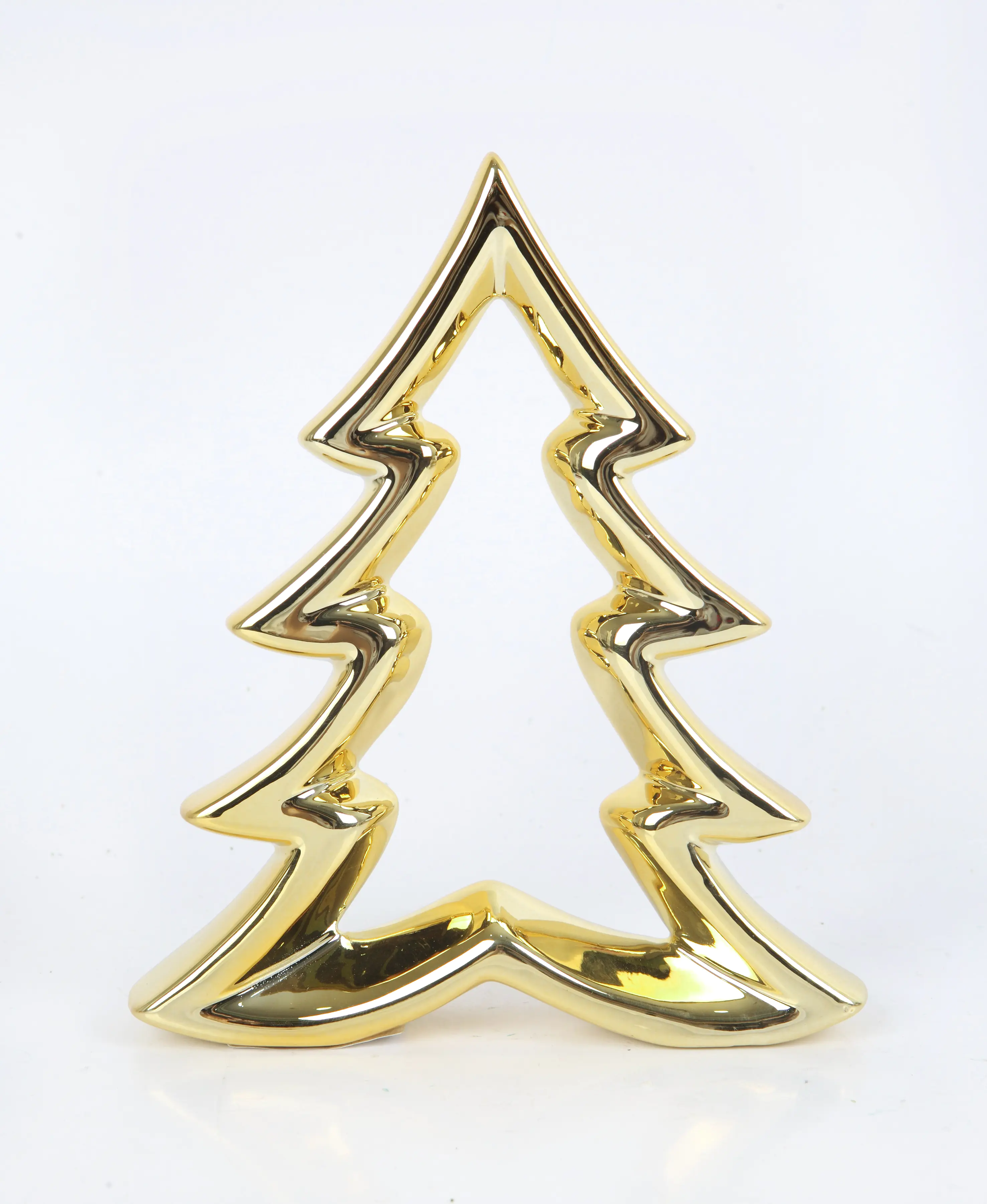 TrendLine Dekobaum Keramik 16 x 3 x 19,5 cm gold