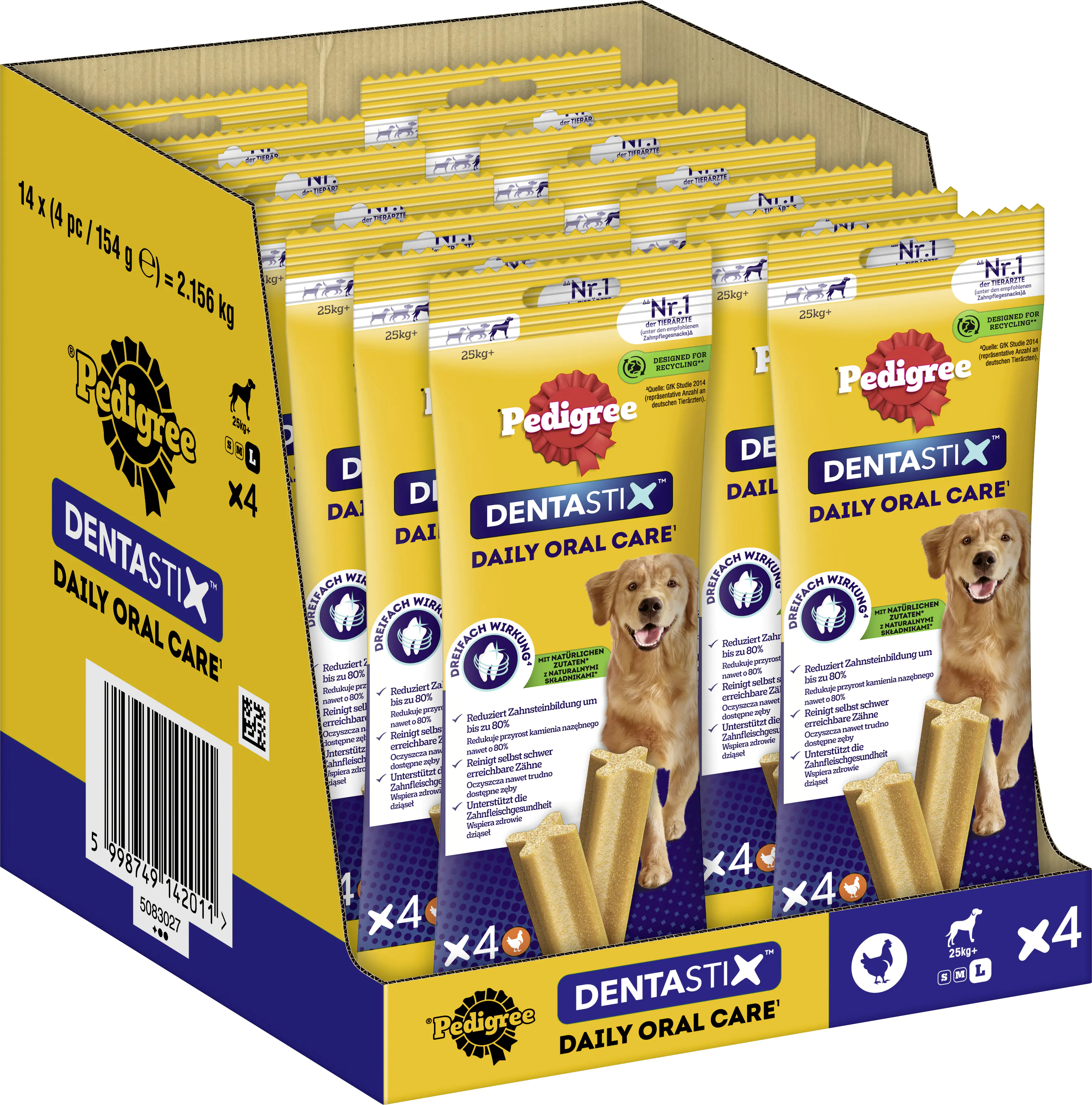 Pedigree Dentastix Adult Daily Oral Care Hundesnack 4 Stück
