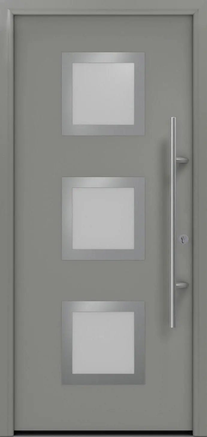 EcoStar Haustür ISOPRO Secur IPS 810S RC2 graualuminium 110 x 210 cm