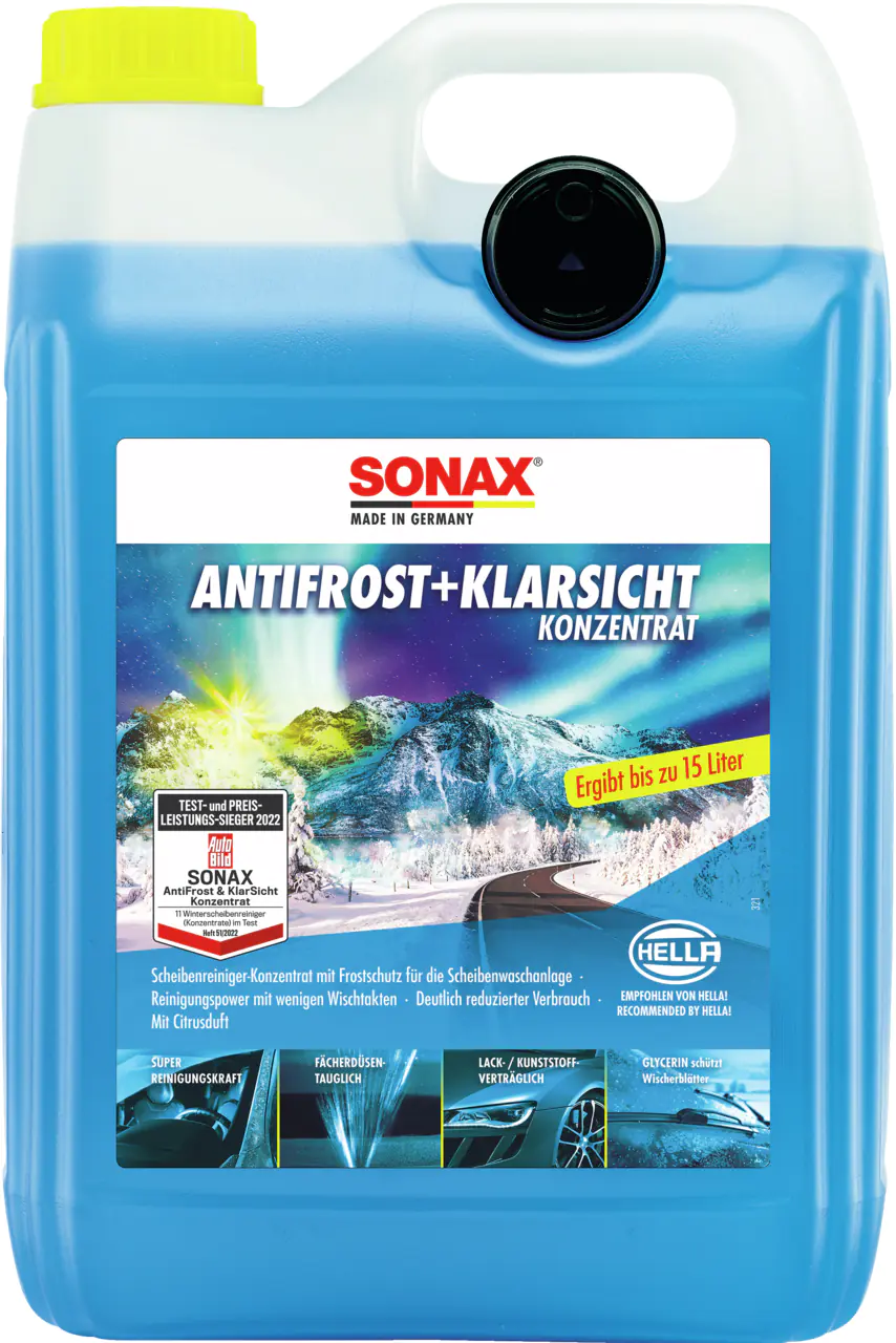 Sonax Scheibenreiniger Antifrost + Klarsicht Konzentrat 1:2 5L Sonax Scheibenreiniger Antifrost + Klarsicht Konzentrat 1:2 5L