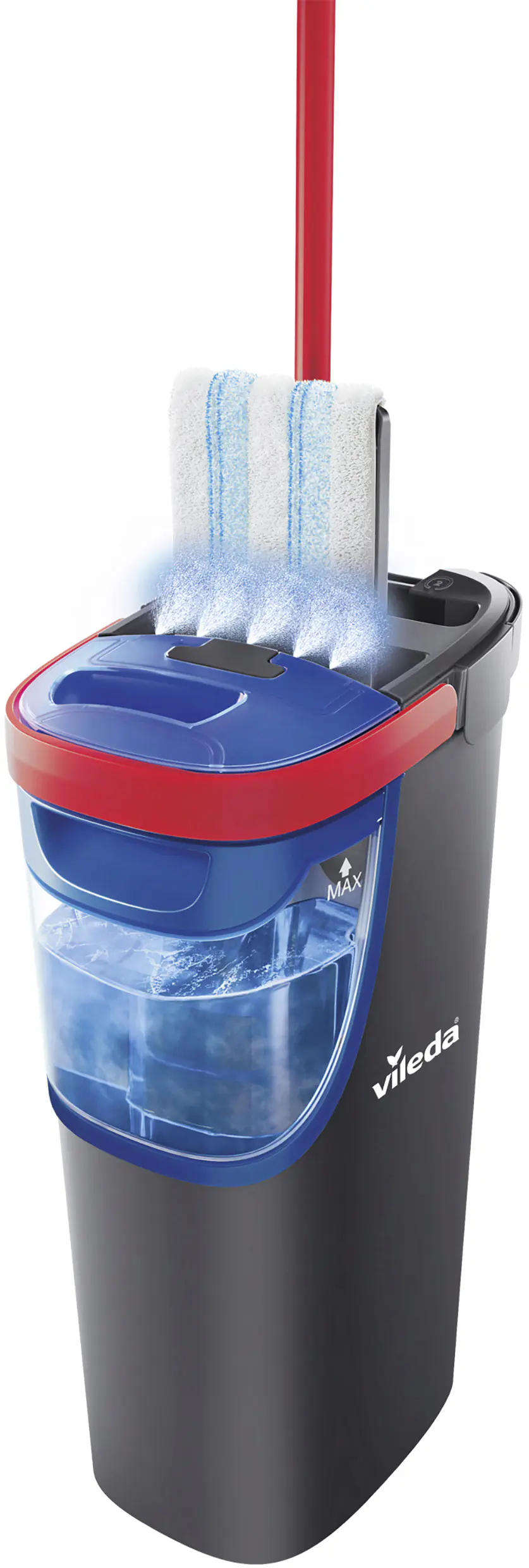 Vileda Bodenwischer Reinigungsset H2PRO Flat Mop 