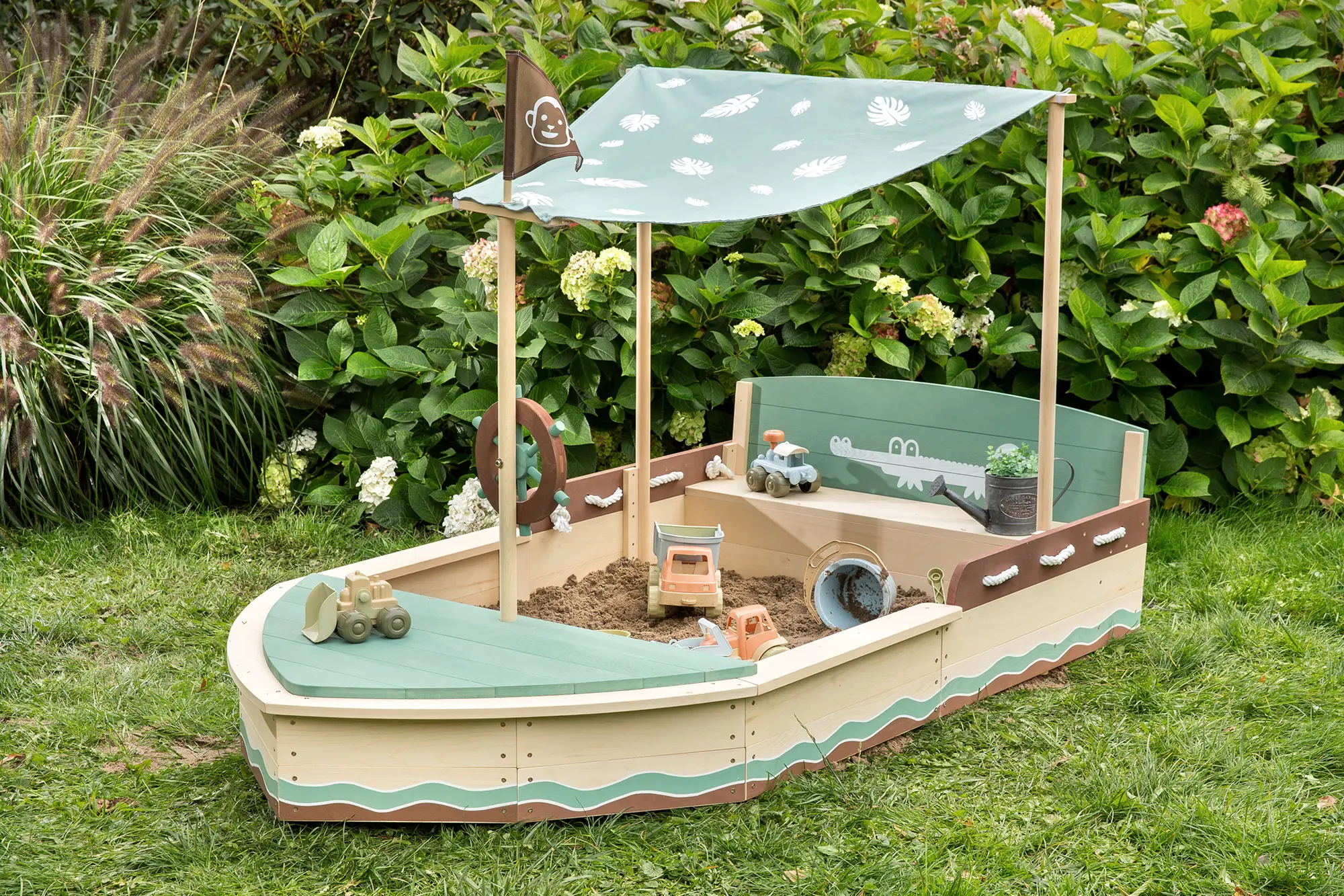 Muddy Buddy Sandkasten Jungle King 195 x 110 x 120 cm Muddy Buddy Sandkasten Jungle King 195 x 110 x 120 cm