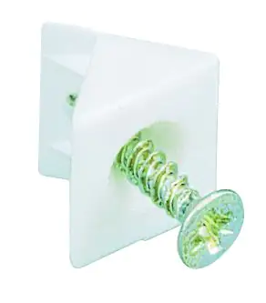 Hettich Rückwandstabilisator 15x10,7 mm weiß 14 x10 x10 mm, weiß, 20 Stück