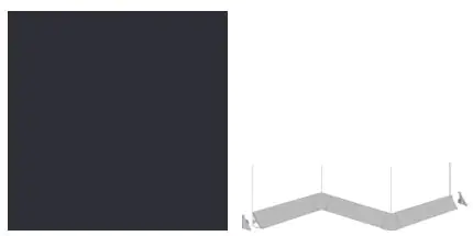 Getalit Außenecke Plus 35 x 35 x 35 mm, anthrazit