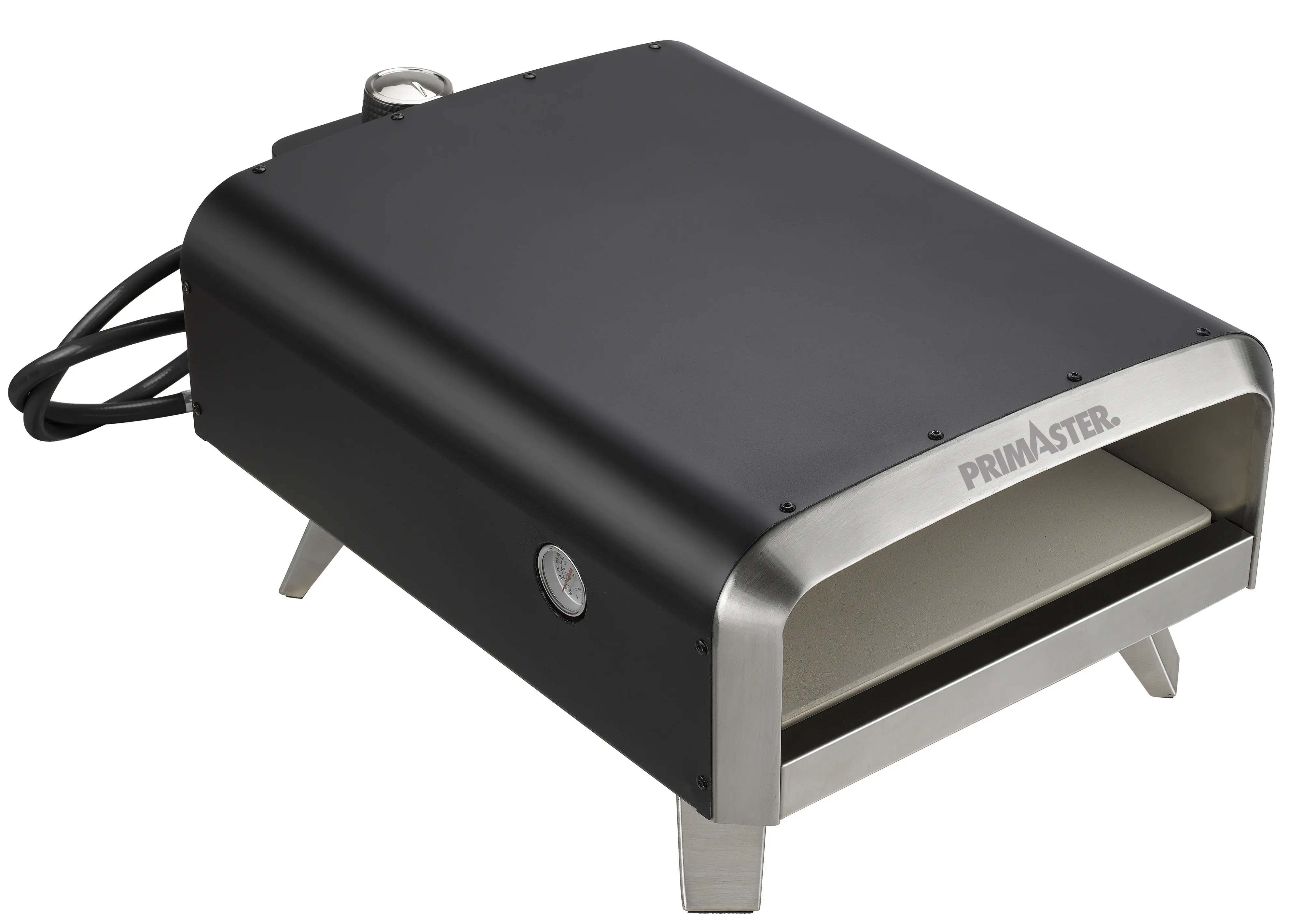 Primaster Gas-Pizzaofen Arcus 1 Brenner mit Pizzastein 33 x 33 cm