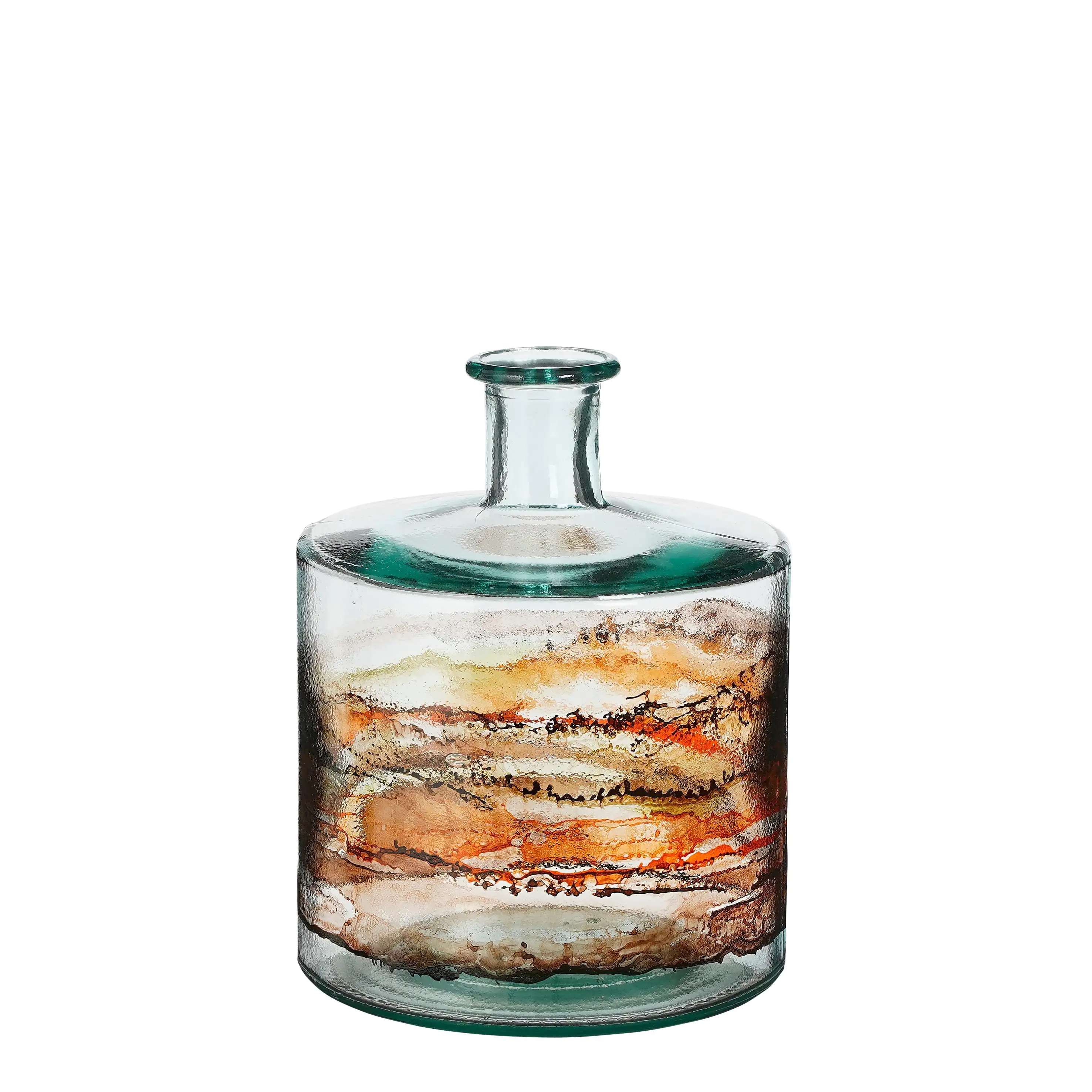 Mica Glasflasche Guan braun 26 x 21 cm