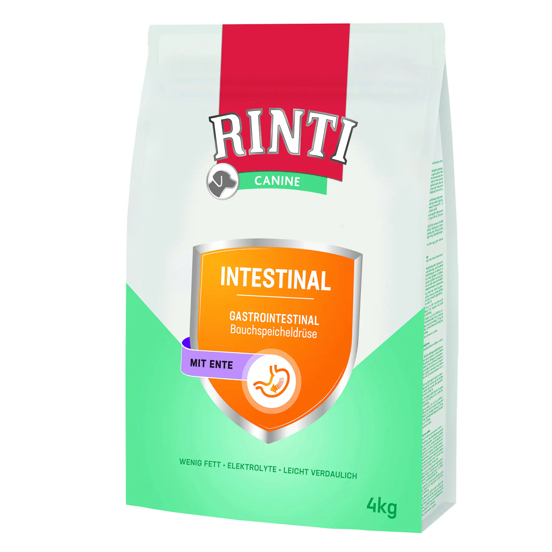 Rinti Canine Hundetrockenfutter Adult Light 4 kg Ente 