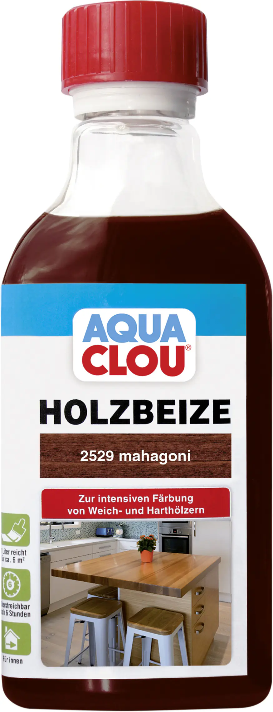 Aqua Clou Holzbeize 250 ml mahagoni