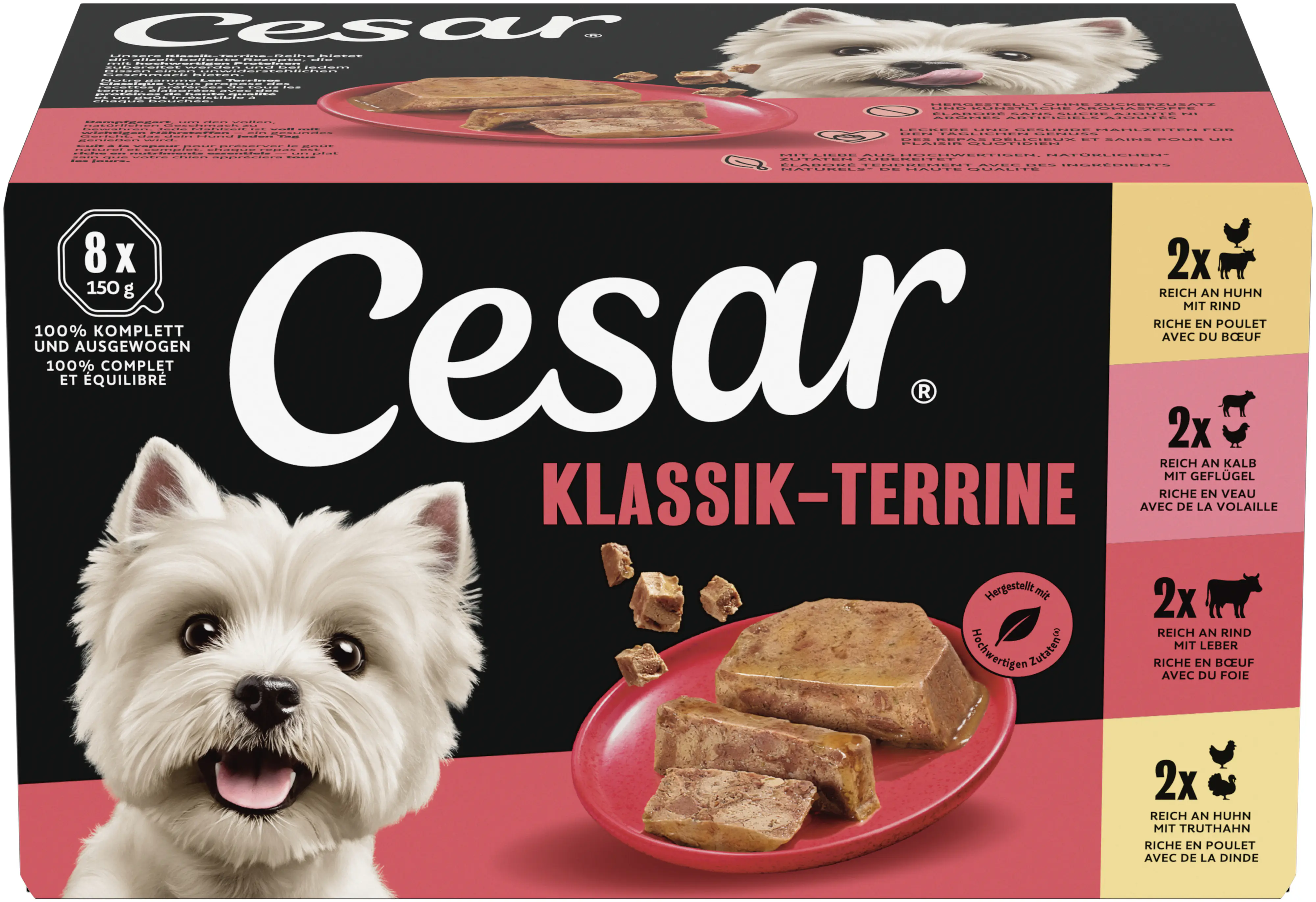 Pedigree Hundenassfutter Adult 8 x 150 g Klassiker Selektion