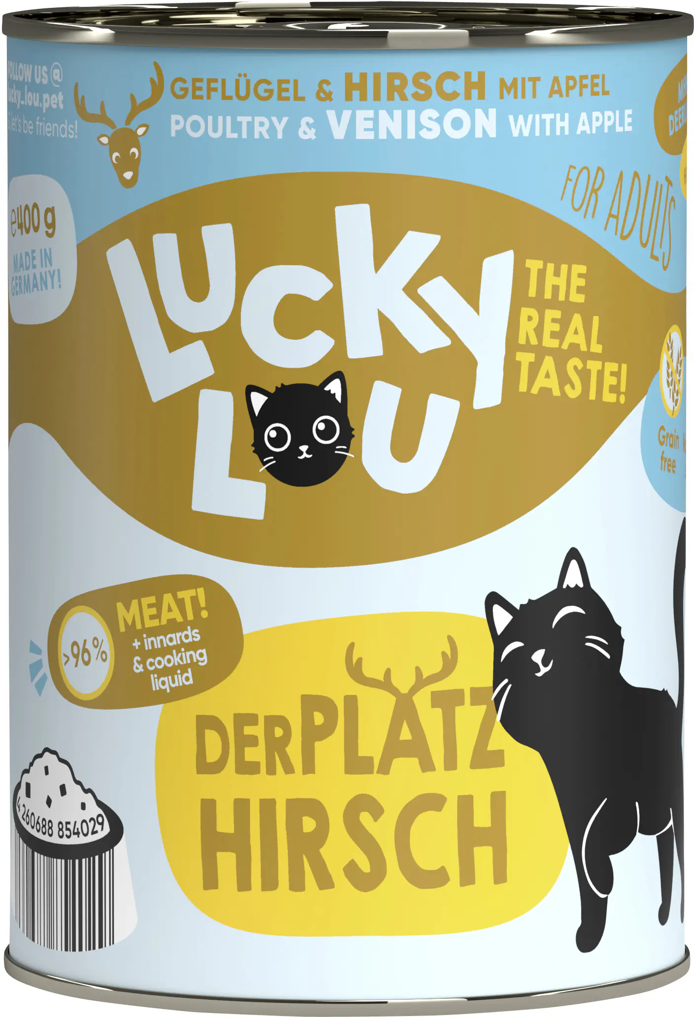 Lucky Lou Lifestage Adult Geflügel und Hirsch 400g